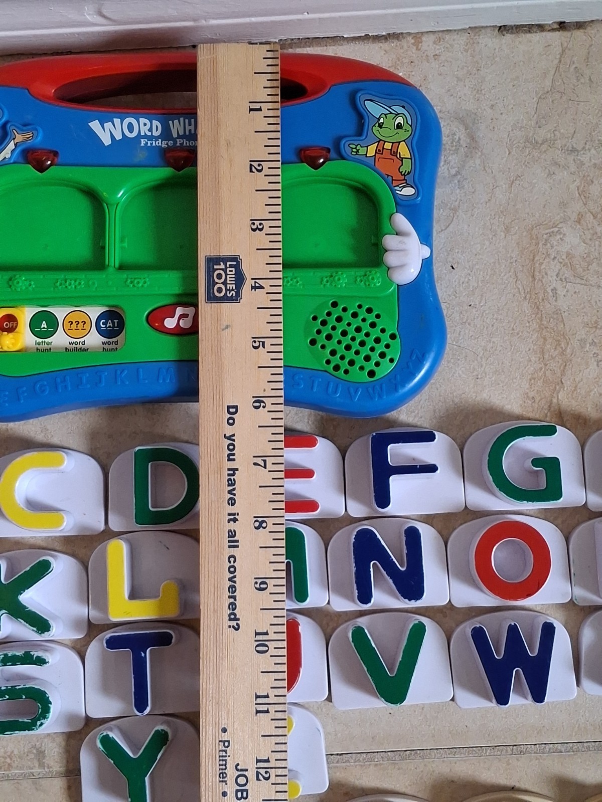 Leap Frog WORD WHAMMER Fridge Phonics Lot Magnetic Alphabet ABC’s Complete WORKS
