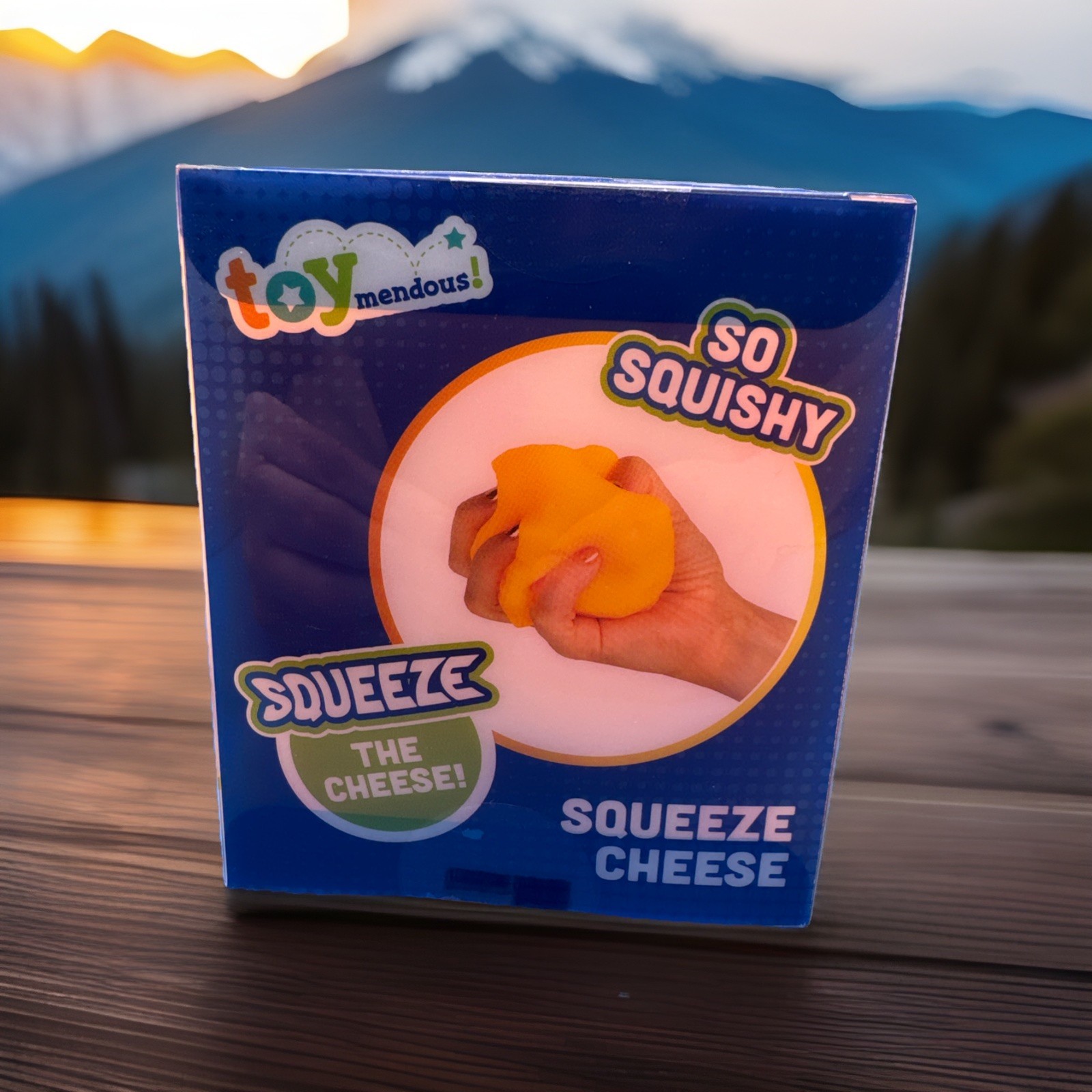 🧀 Squeeze Cheese Large Squishy Toy Toymendous – New in Box US Seller Fast Ship