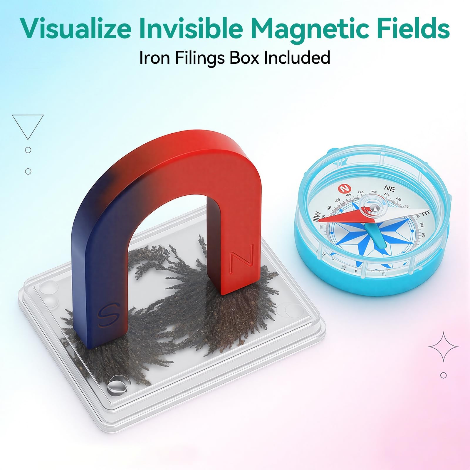 Magnetic Science Kit for Kids 8-16 Years Old 16 Pcs Physics STEM Experiment S…