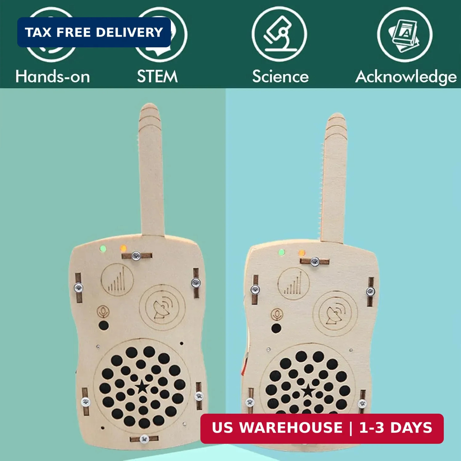 STEM Toys for Age 6-8-13 Crafts Kits Building Your Own Walkie Talkies for Kid…