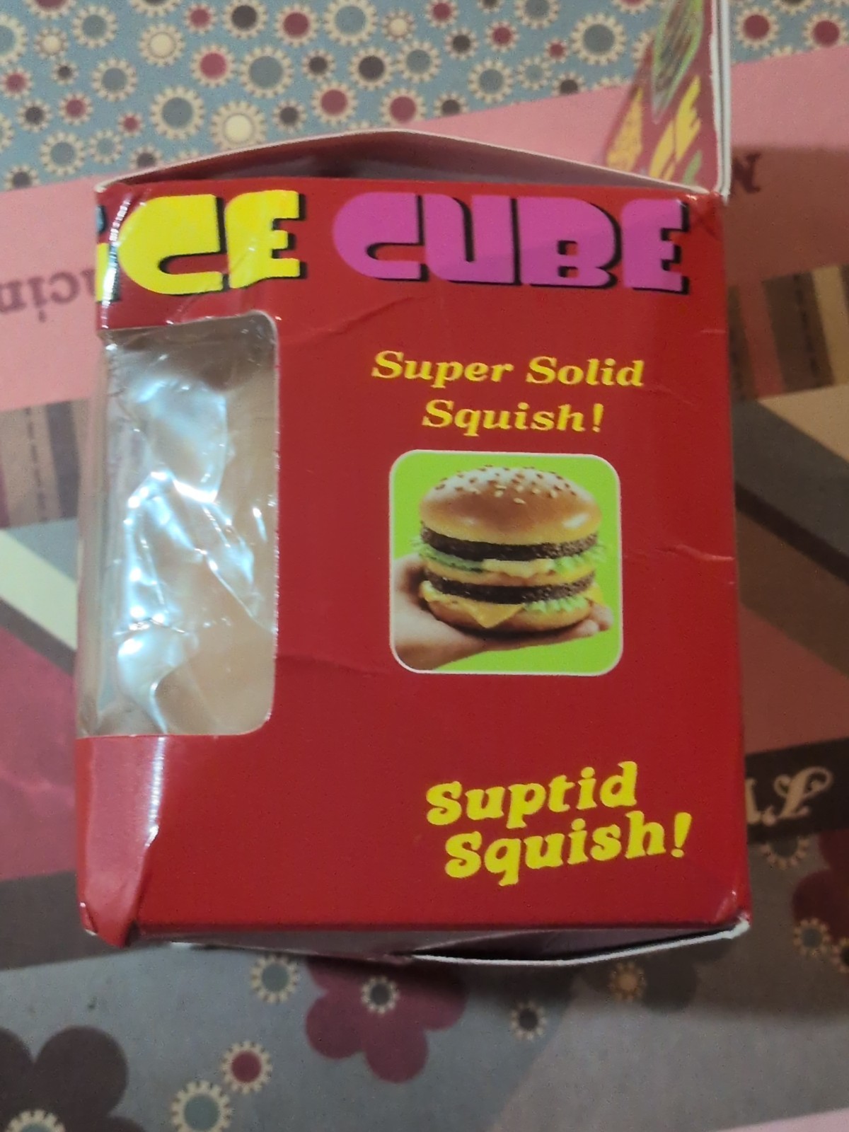 Nee Doh Nice Cube Limited Edition McDonalds Burger Big Mac Squishy Toy BRAND NEW