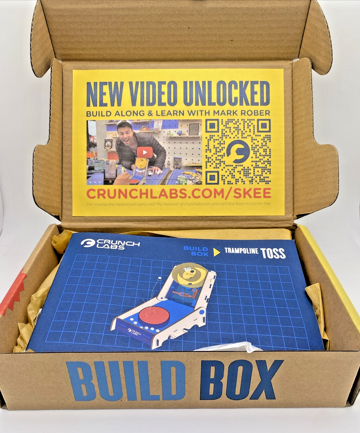 Crunch Labs Trampoline Toss STEM Kit Mark Rober Build Box