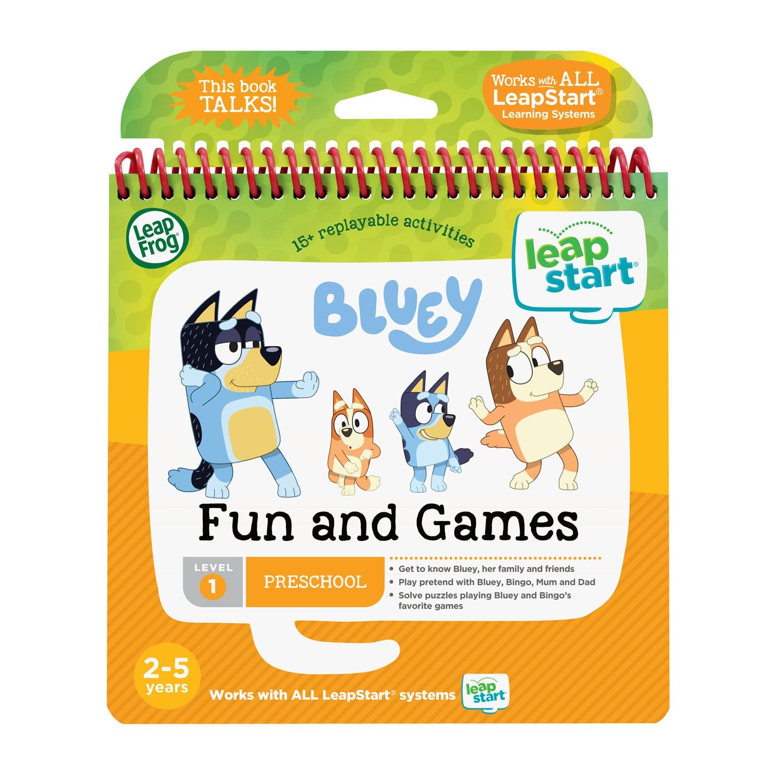 Bluey Fun and Games Activity Book for LeapStart Learning System