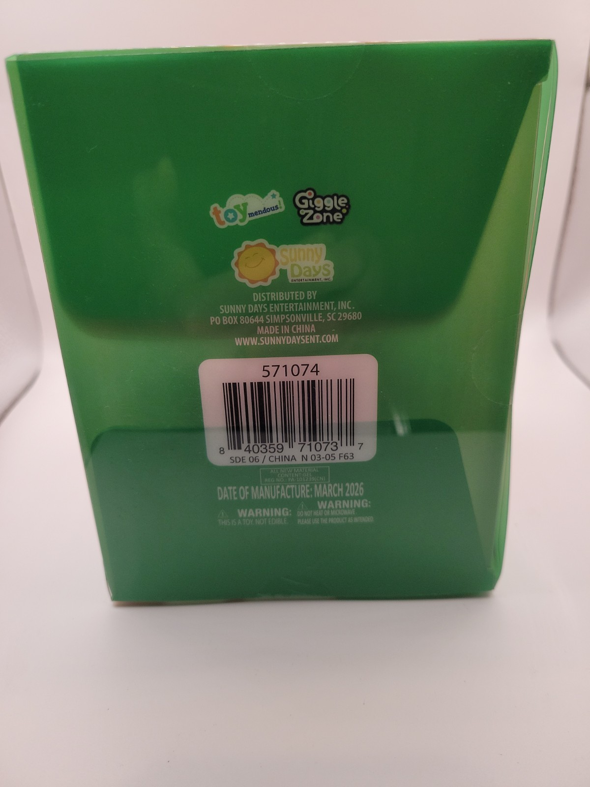 Jumbo SQUEEEZY Peach Squishy Sensory Toy Brand New in Box! Sealed