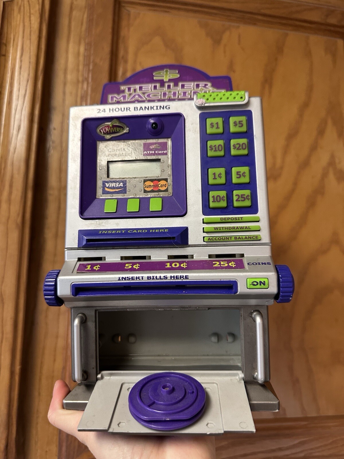 Vintage Money ATM Machine Toy Youniverse SAVINGS BANK SUMMIT 2004 – WORKS!