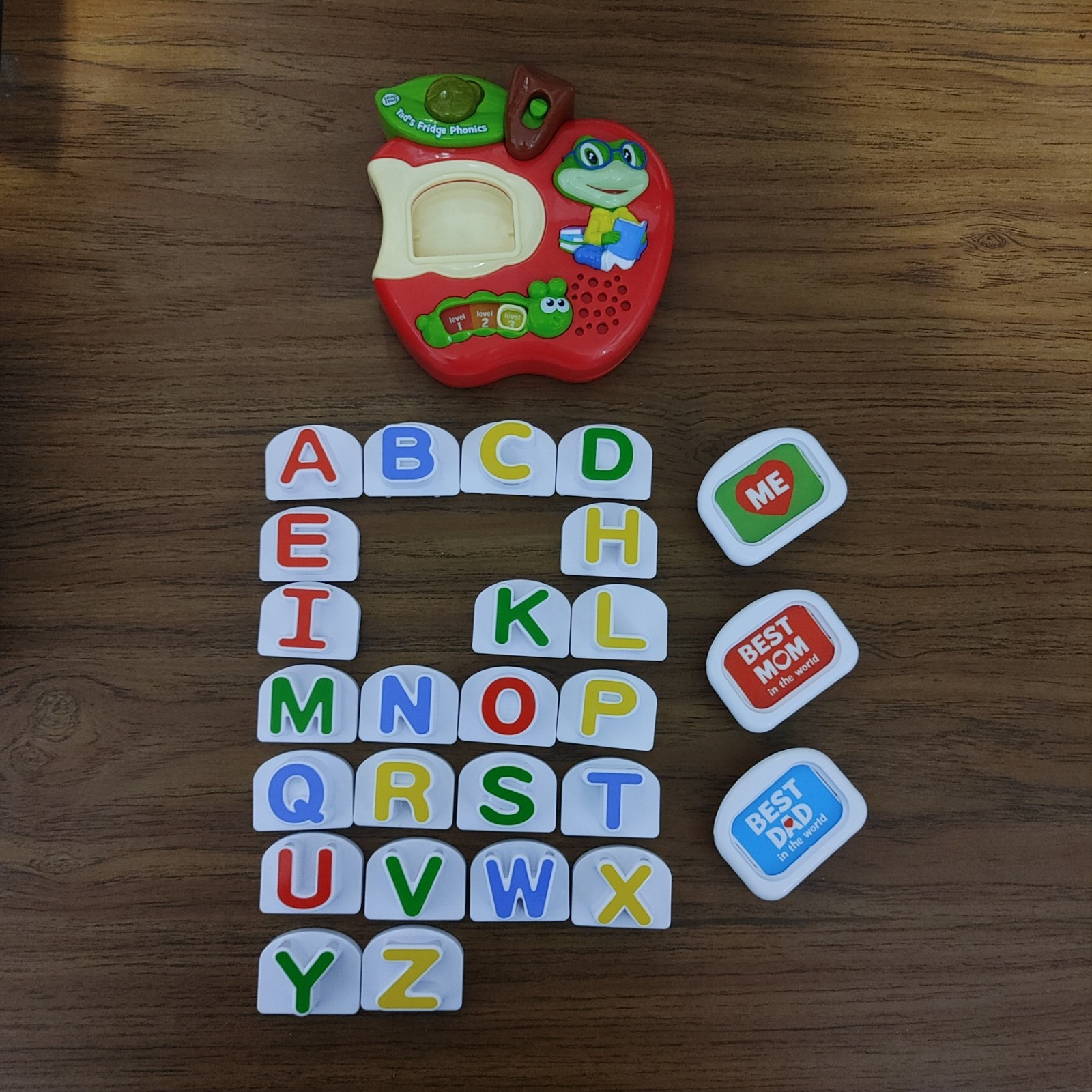 LeapFrog Tad Fridge Phonics 23 Magnetic Letters Alphabet Learn Talking Toy_AS IS