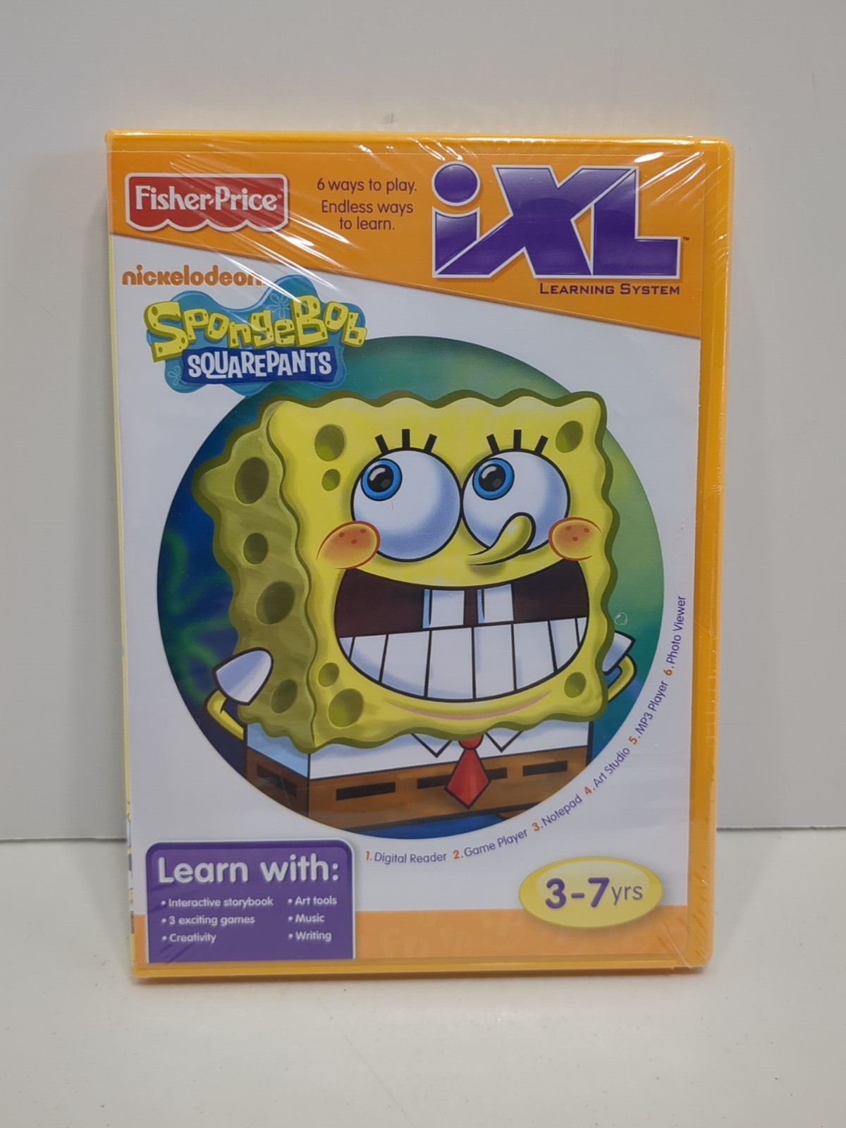 Vintage Fisher Price iXL SpongeBob SquarePants Learning Game Disc Software NEW