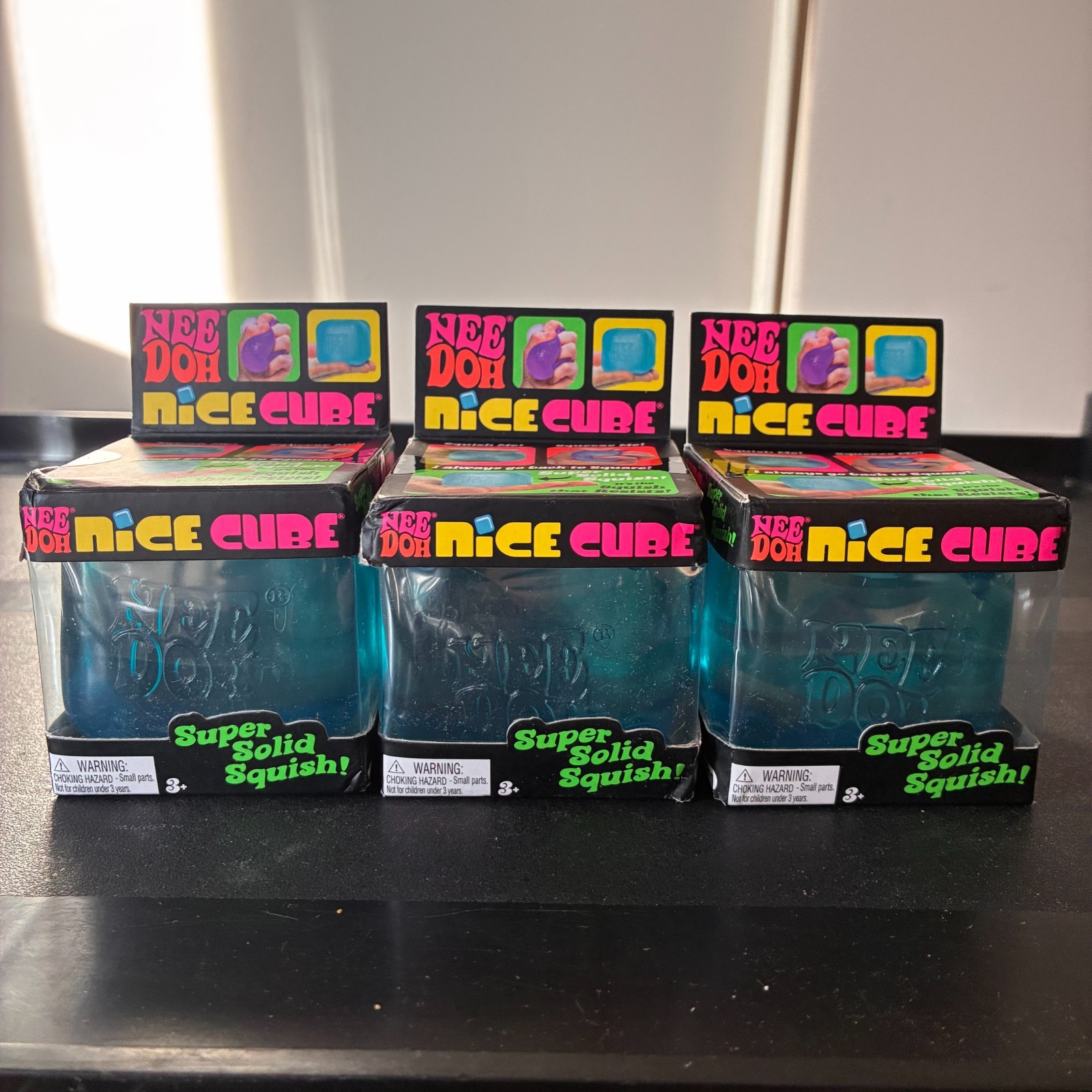 NeeDoh Schylling Bundle Lot 11 Nice Cube, Groovy, Twirl Mini Squishy Fidget New