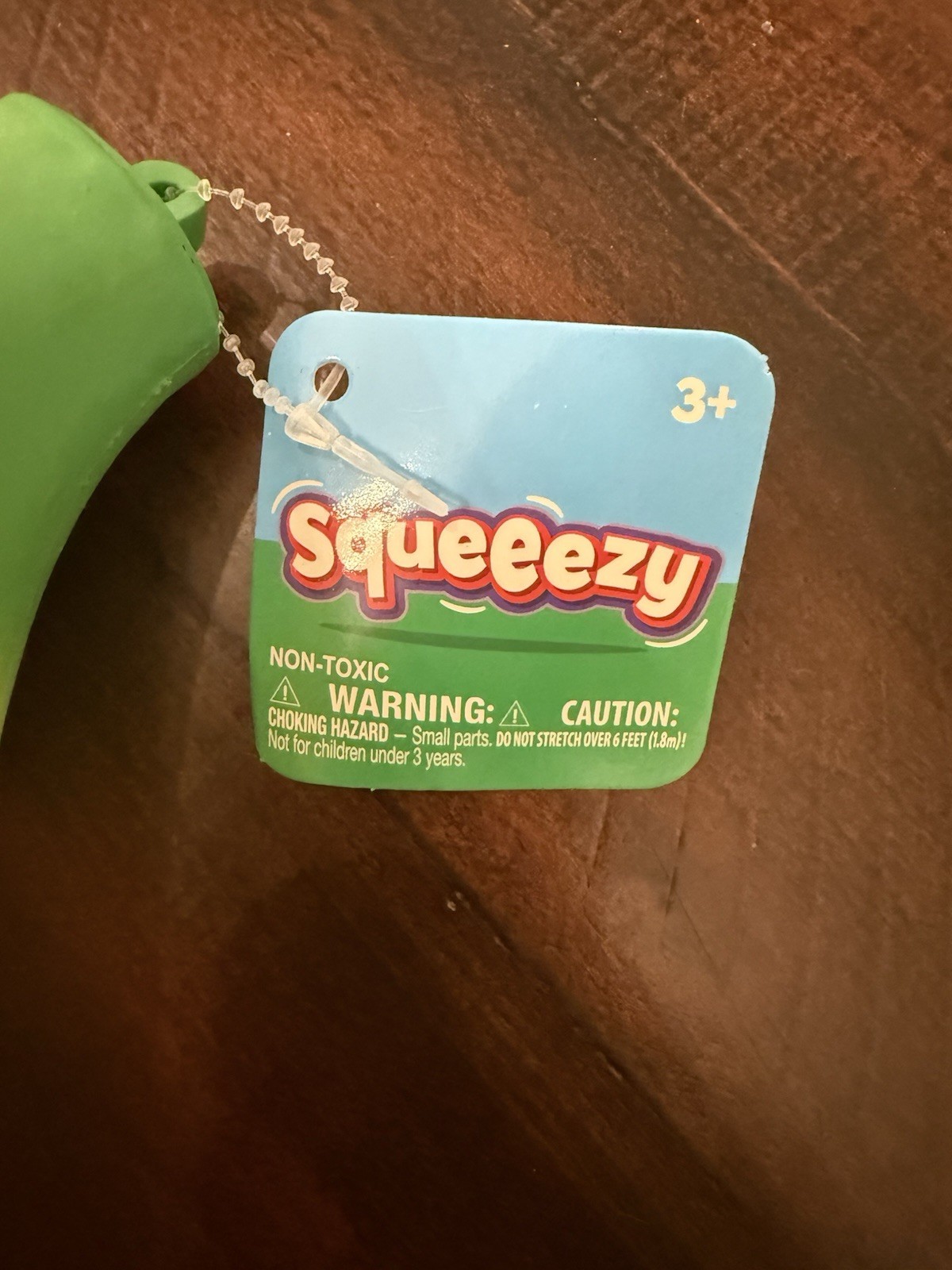 Toymendous GIANT Squeezy Banana Non-Toxic Gel Squeeze Toy Yellow/Green NWT