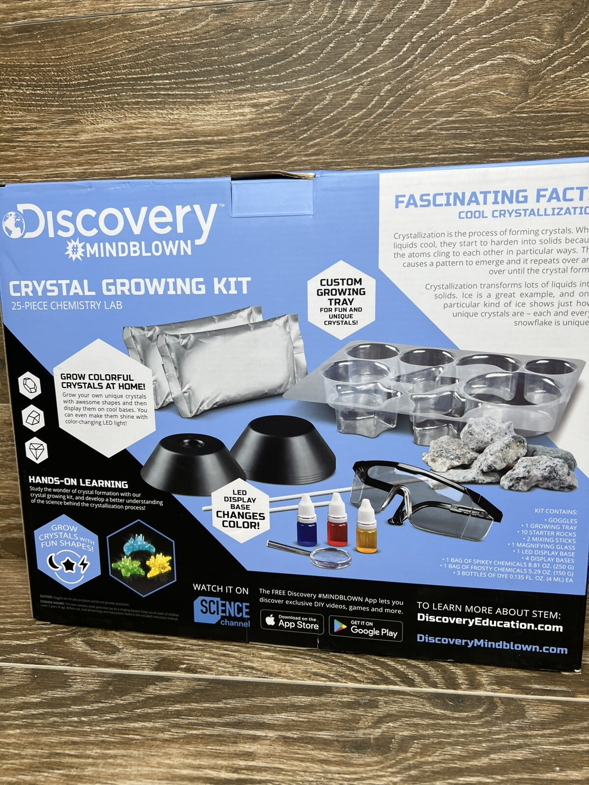 Discovery Mindblown Crystal Growing Kit 25 Piece Science Toys Kids 8+