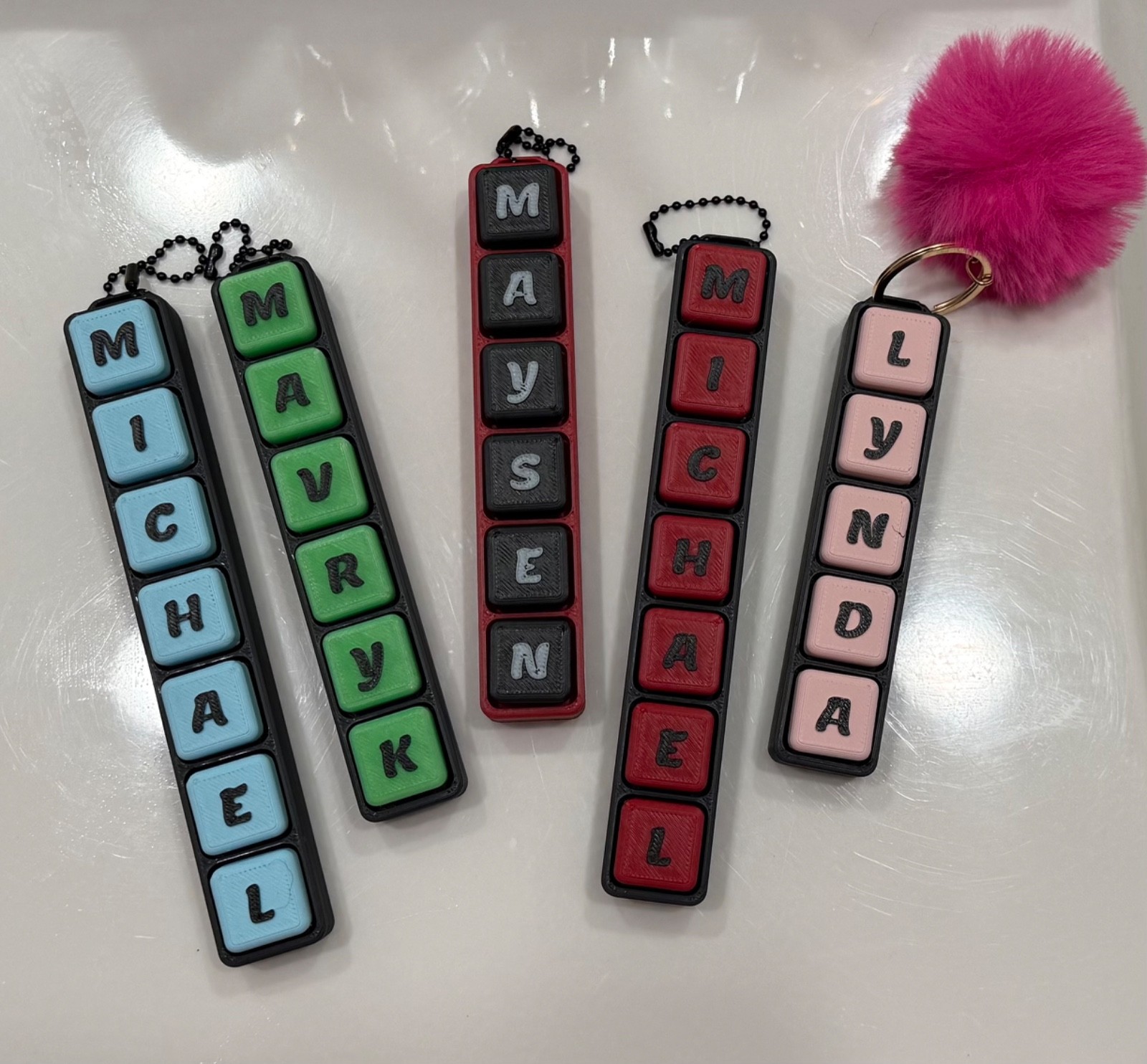 Customized Name 3d printed fidget clicker – Choose your color – message seller