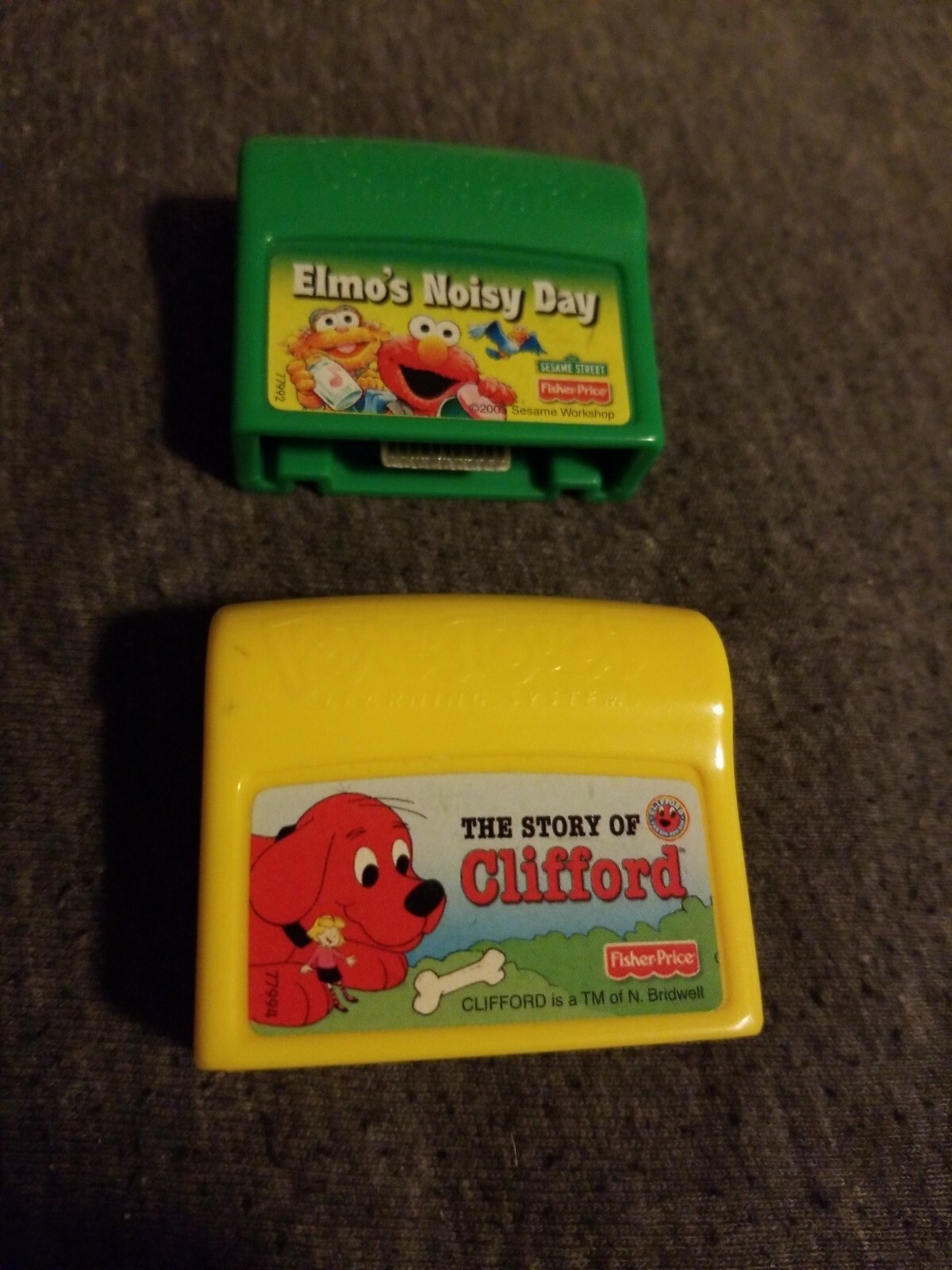 Fisher Price Power Touch CARTRIDGE ONLY Learning System Lot of 6 Elmo Sleepytime