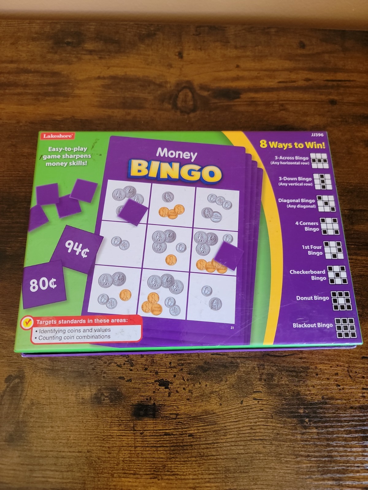Lakeshore Learning Trend Enterprises Bingo Time Money Numbers Multiplication X4