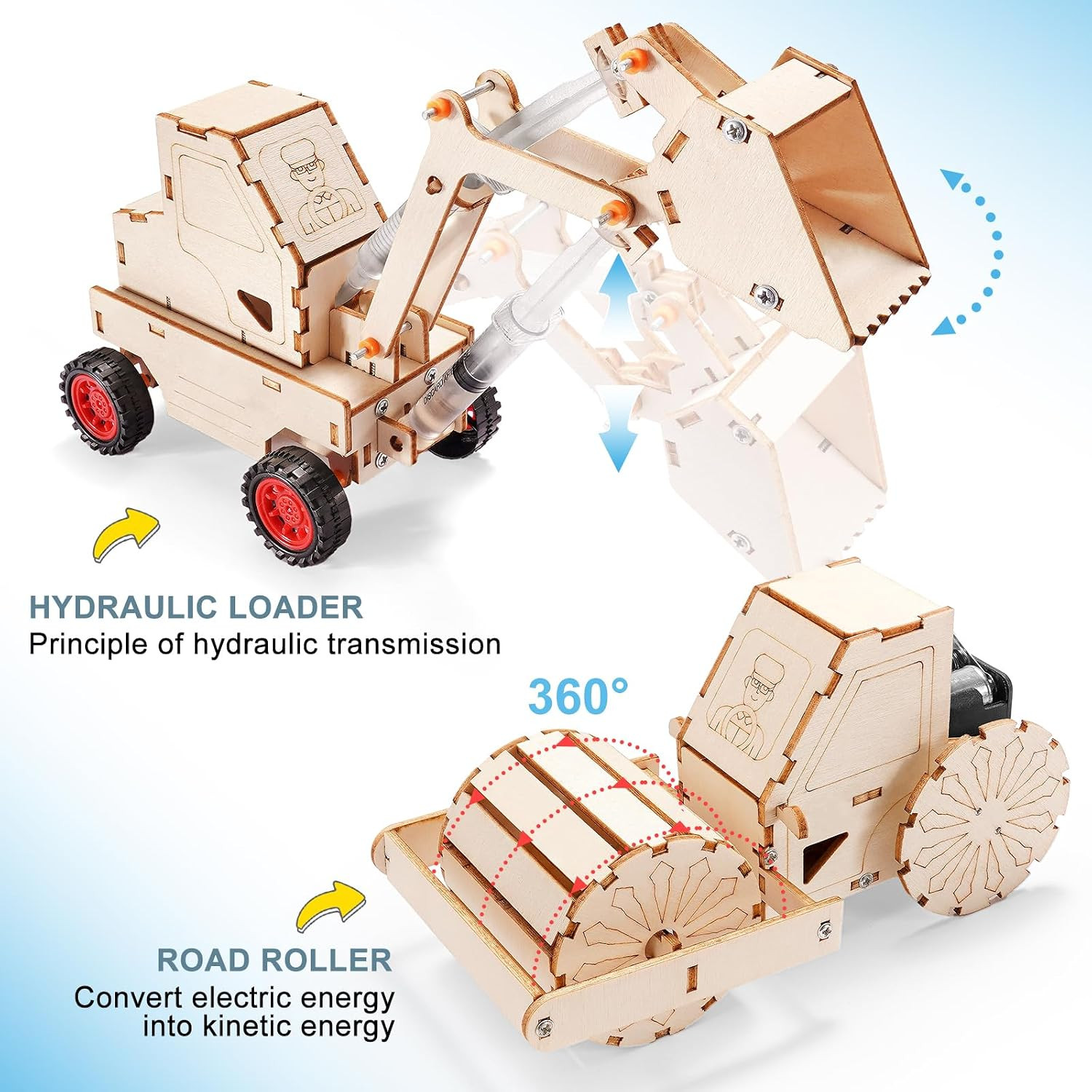 STEM Kits for Kids Ages 8-10 10-12, Wood Building Crafts Kit for Boys 8-12