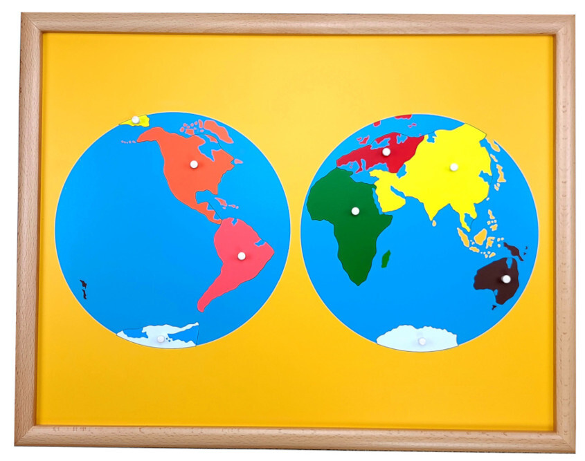 Puzzle Map of World Parts – MONTESSORI GEOGRAPHY MATERIALS
