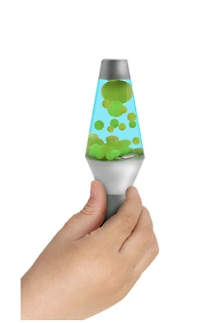 New SEALED Authentic Schylling Needoh Lava Lamp Squish N Flow Toy GREEN & BLUE