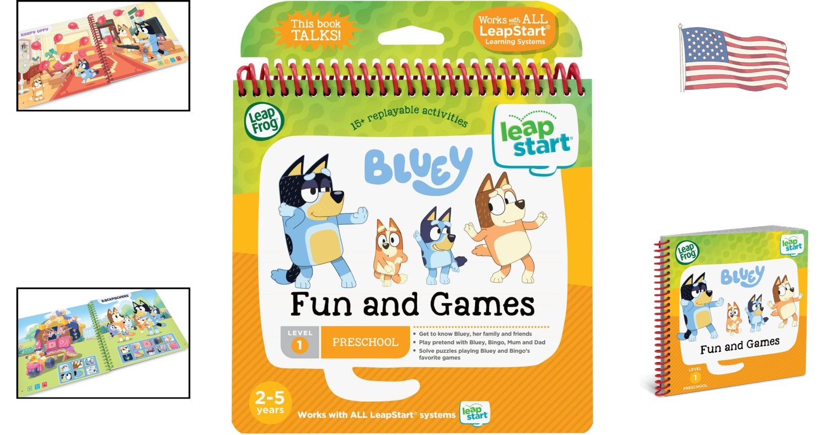 Bluey Fun and Games Activity Book – Enhance Listening & Problem Solving for Kids