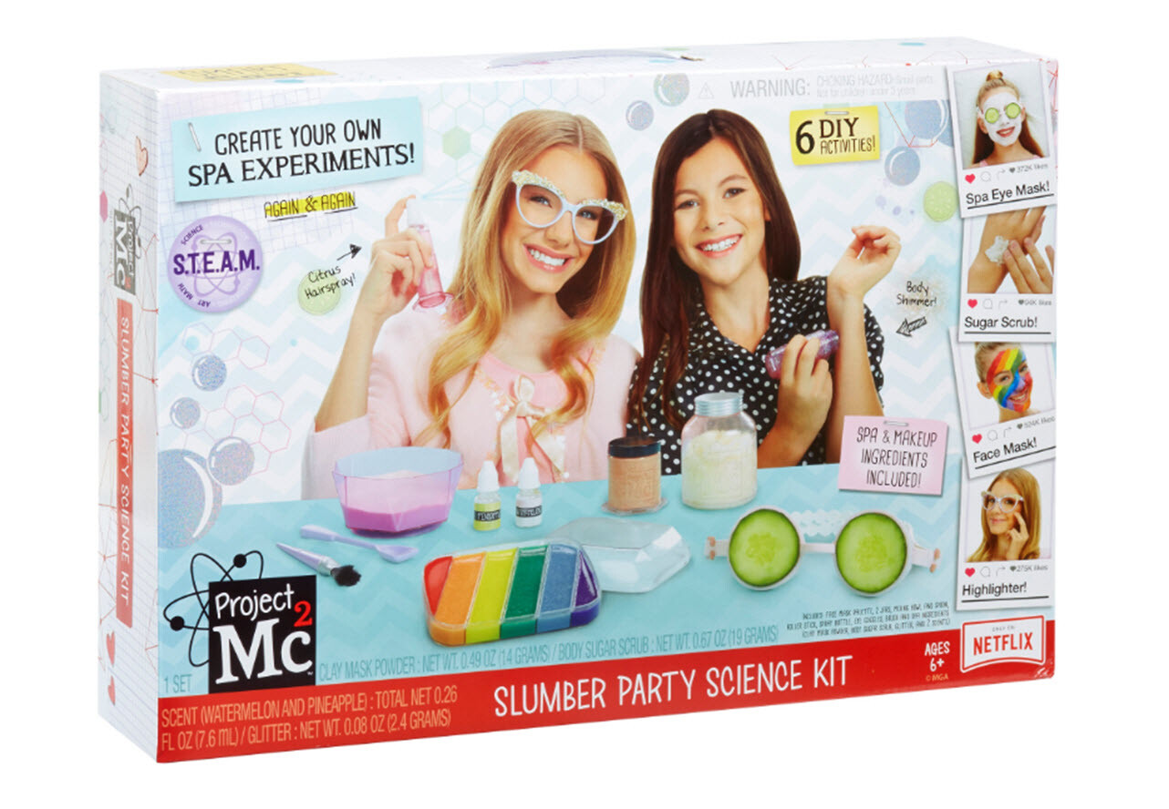 Project Mc2 SLUMBER PARTY Science Kit – 6 SPA Treatments – Scrubs Masks ❤️NEW❤️