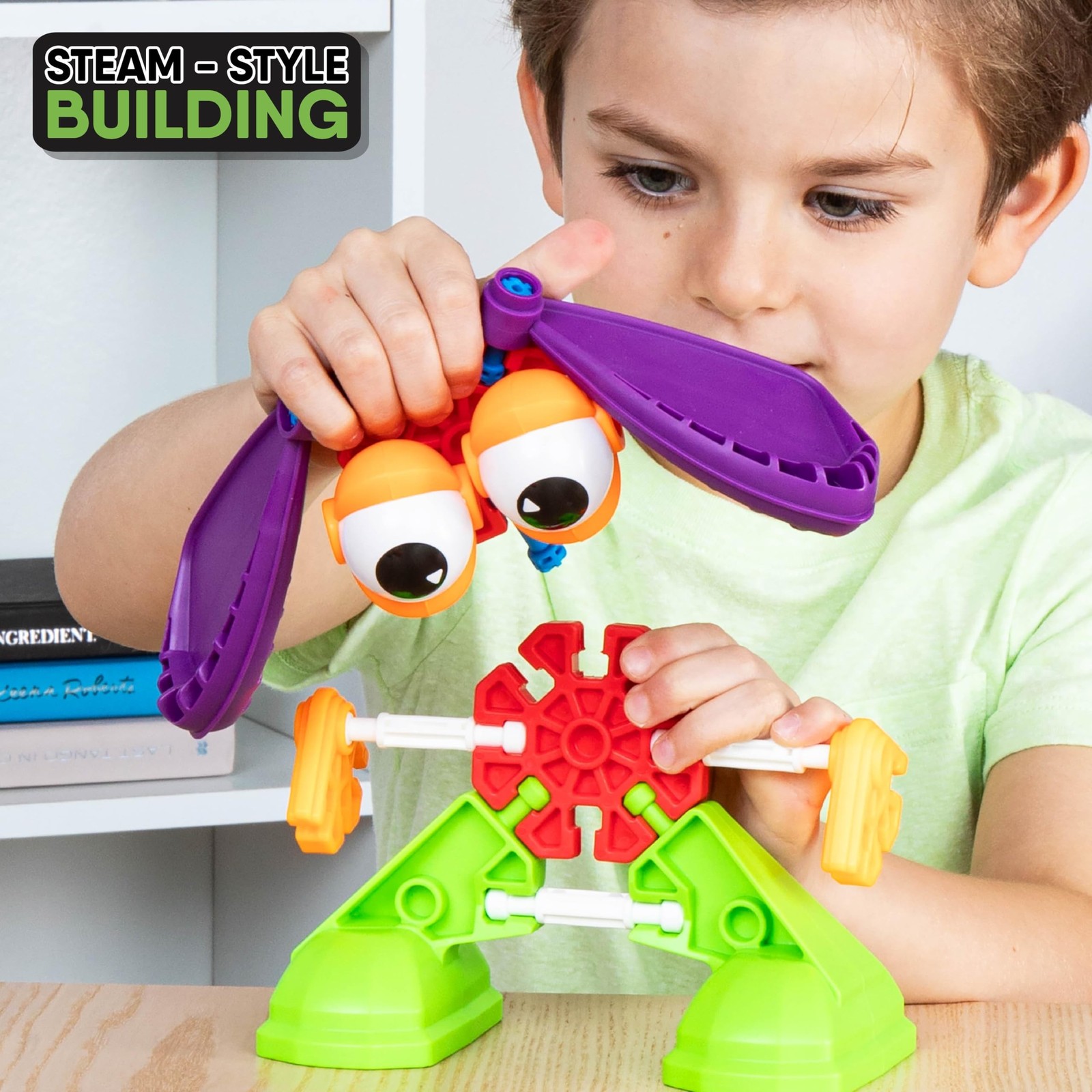 KID K’NEX – Budding Builders Set ‚ 100 Pieces, Preschool STEM Building, Ki