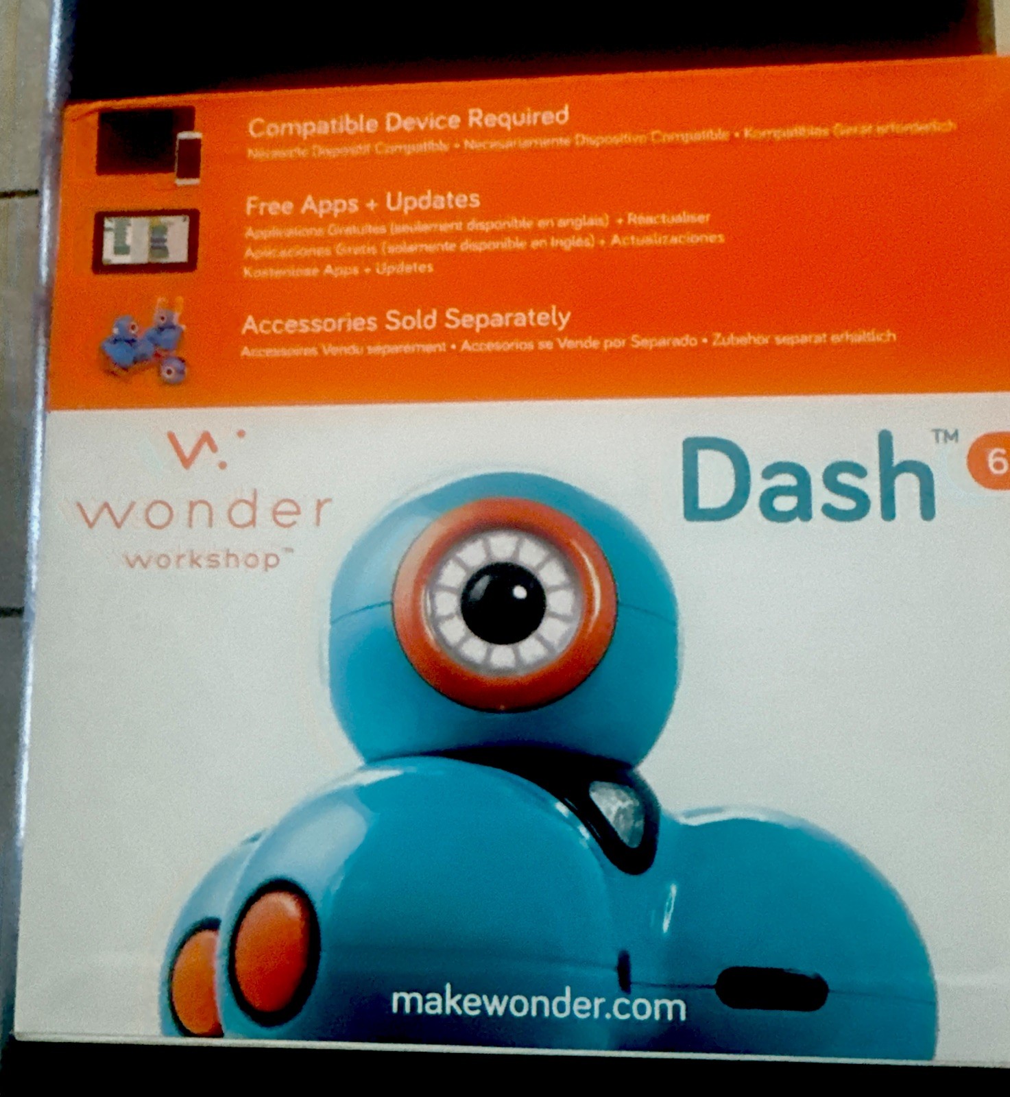 Wonder Workshop Dash Coding Robot W/Accessory Pack, Launcher, Cards READ LISTING