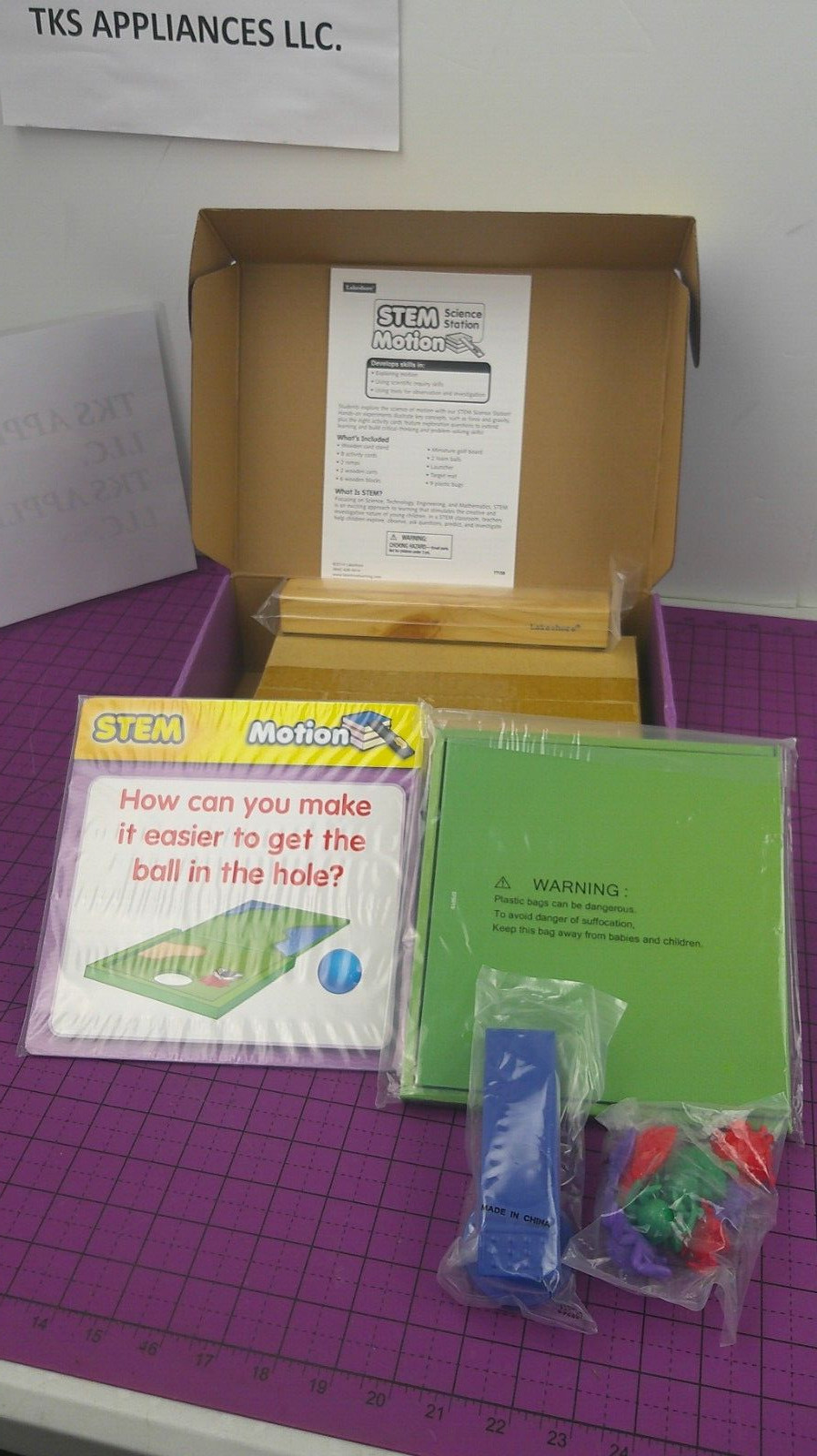 Open Box Complete Lakeshore Educational Product STEM SCIENCE STATION MOTION