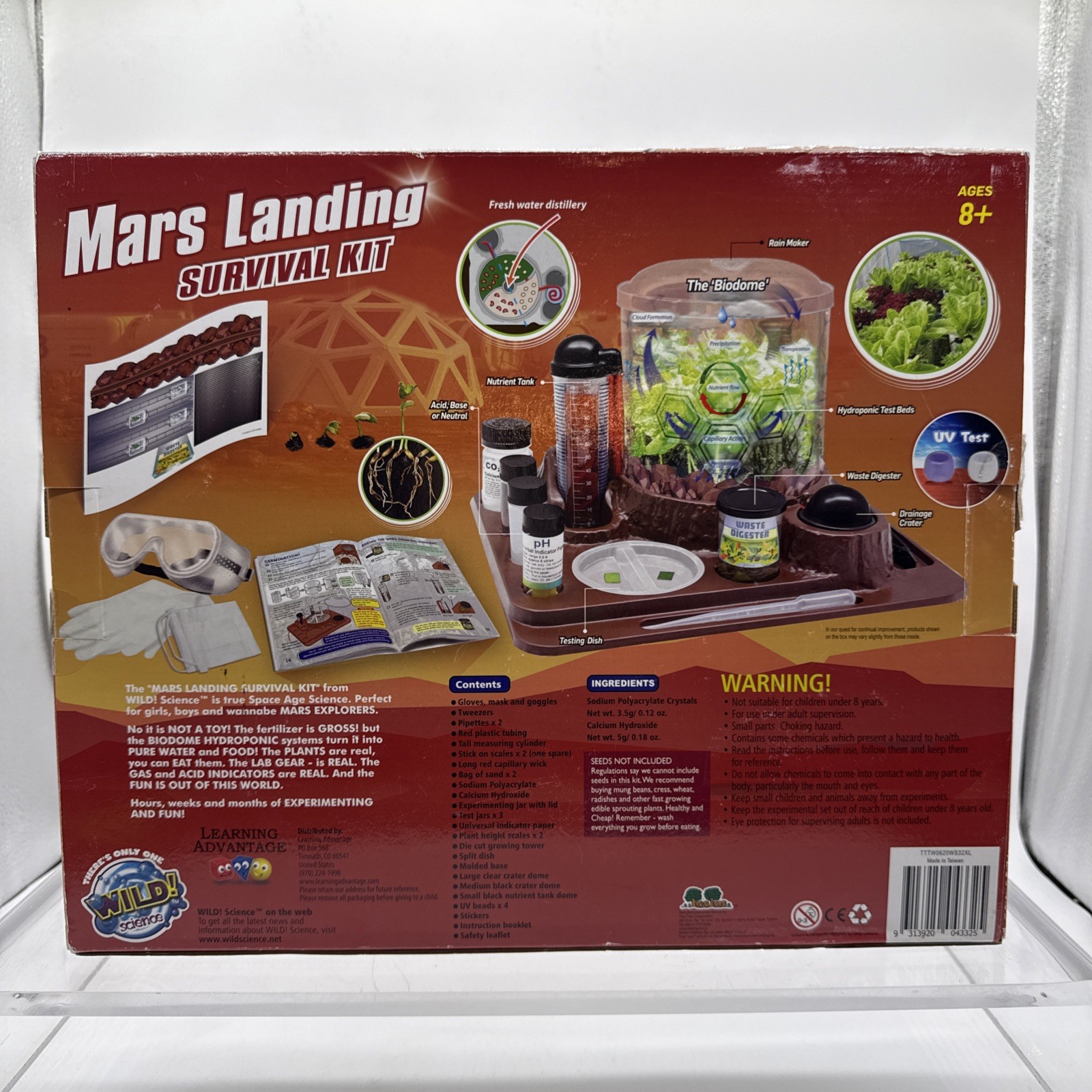 Wild Science Mars Landing Survival Kit For 8 And Up! New READ