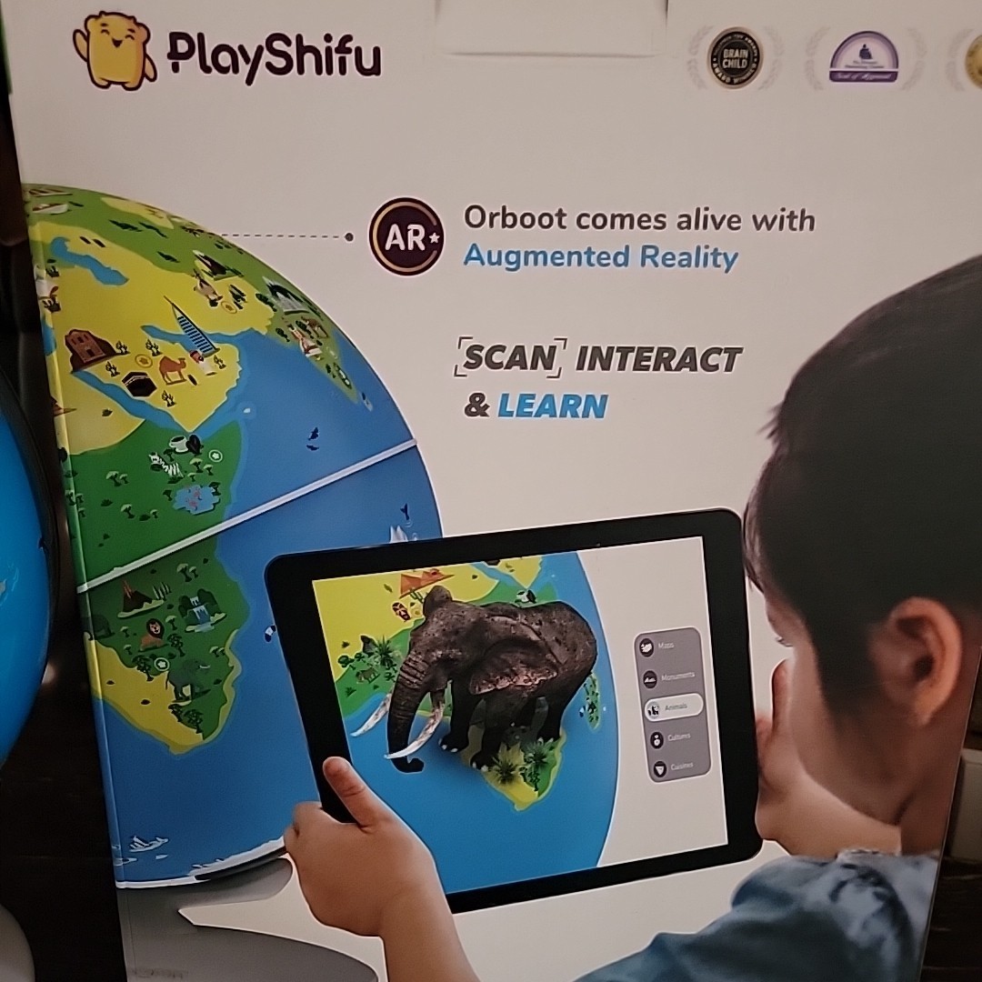 PlayShifu Orboot Earth World Globe Interactive AR Kids STEM Pre-School **Read**
