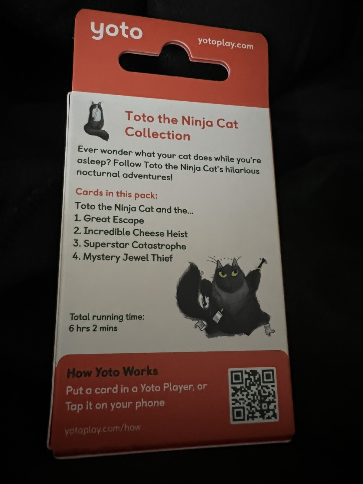 Yoto Toto The Ninja Cat UK Release Audio 4 Card Pack Stories Works In US