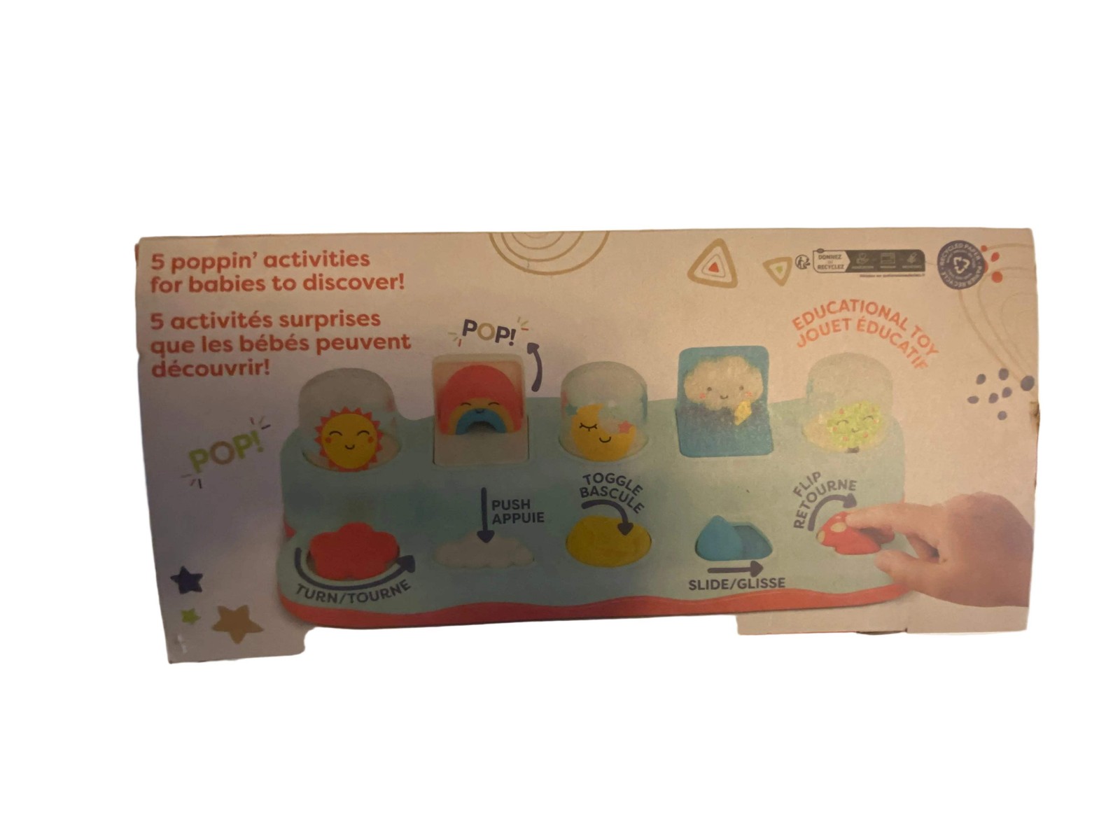 B. toys – Interactive Toy – Pop-Up Buddies: Educational Baby & Toddler Toy for M