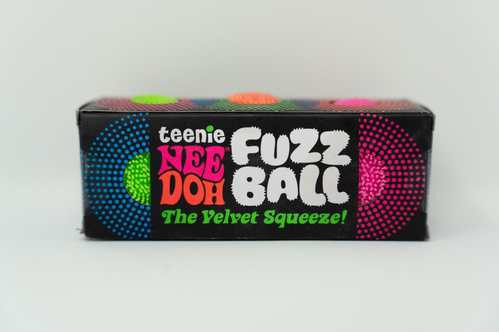 Authentic NeeDoh Teenie Fuzzball The Velvet Squeeze Squishy Toy Nee Doh 3 pack