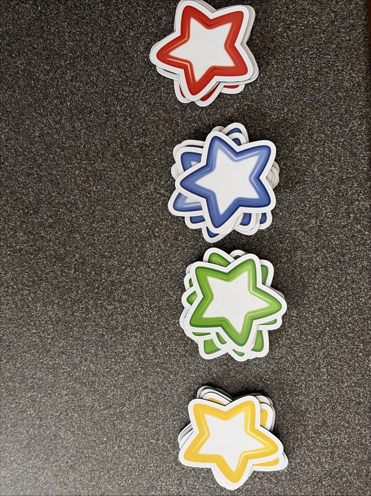 32 Colorful Star Magnets Really Good Stuff 8 Red, 8 Green, 8 Blue And 8 Yellow