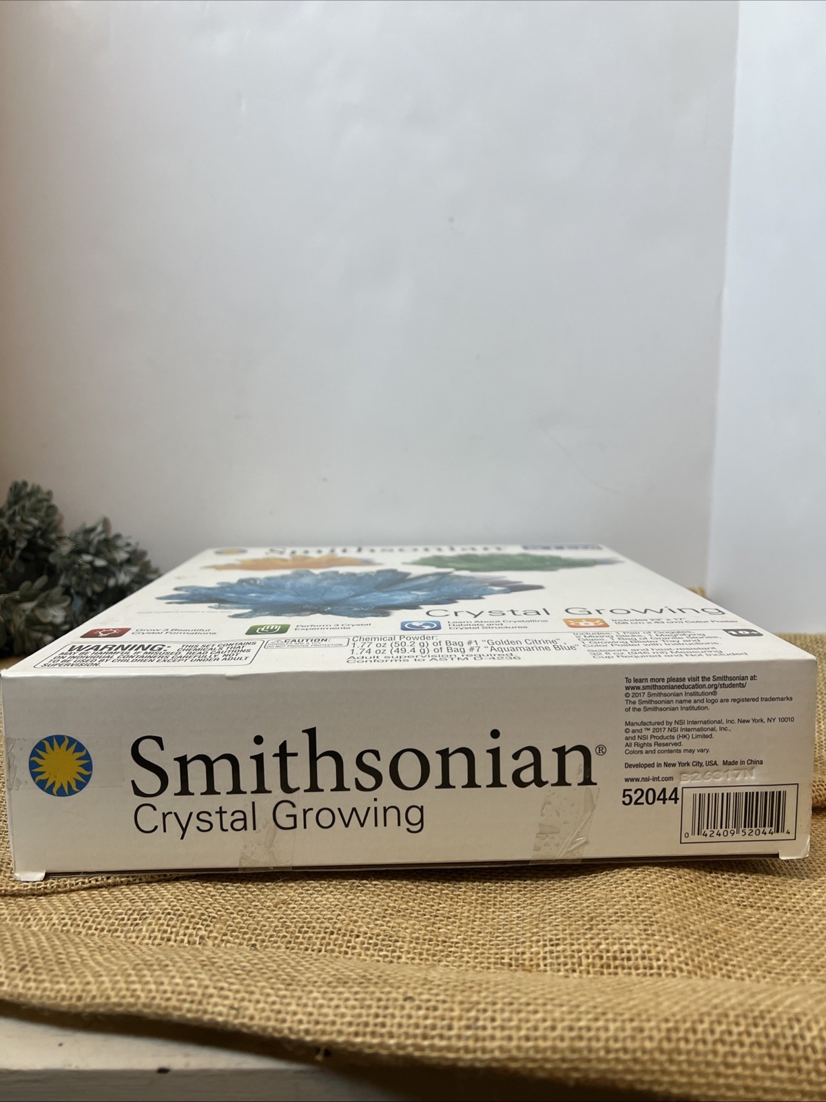 Smithsonian Crystal Growing – Earth Science – New In Box Ages 10 & Up