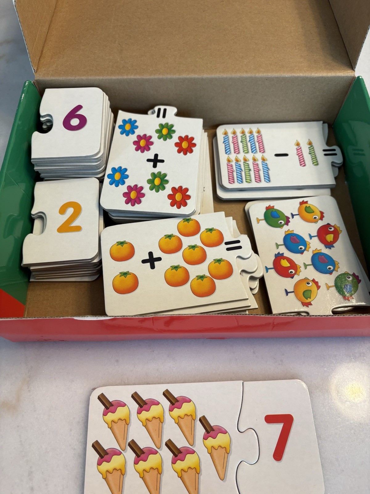 The Learning Journey Match It! Math 1-2-3 Mis Primeros Numeros 30 Puzzle Pairs