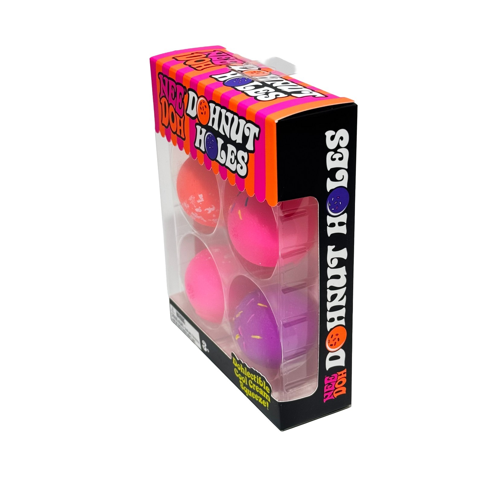 NeeDoh Nee Doh Dohnut Holes 4 Pack Schylling Authentic NEW Sealed Donut
