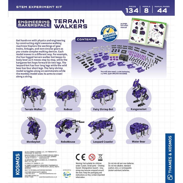 Terrain Walkers Thames Kosmos New Factory Sealed STEM Engineering Makerspace