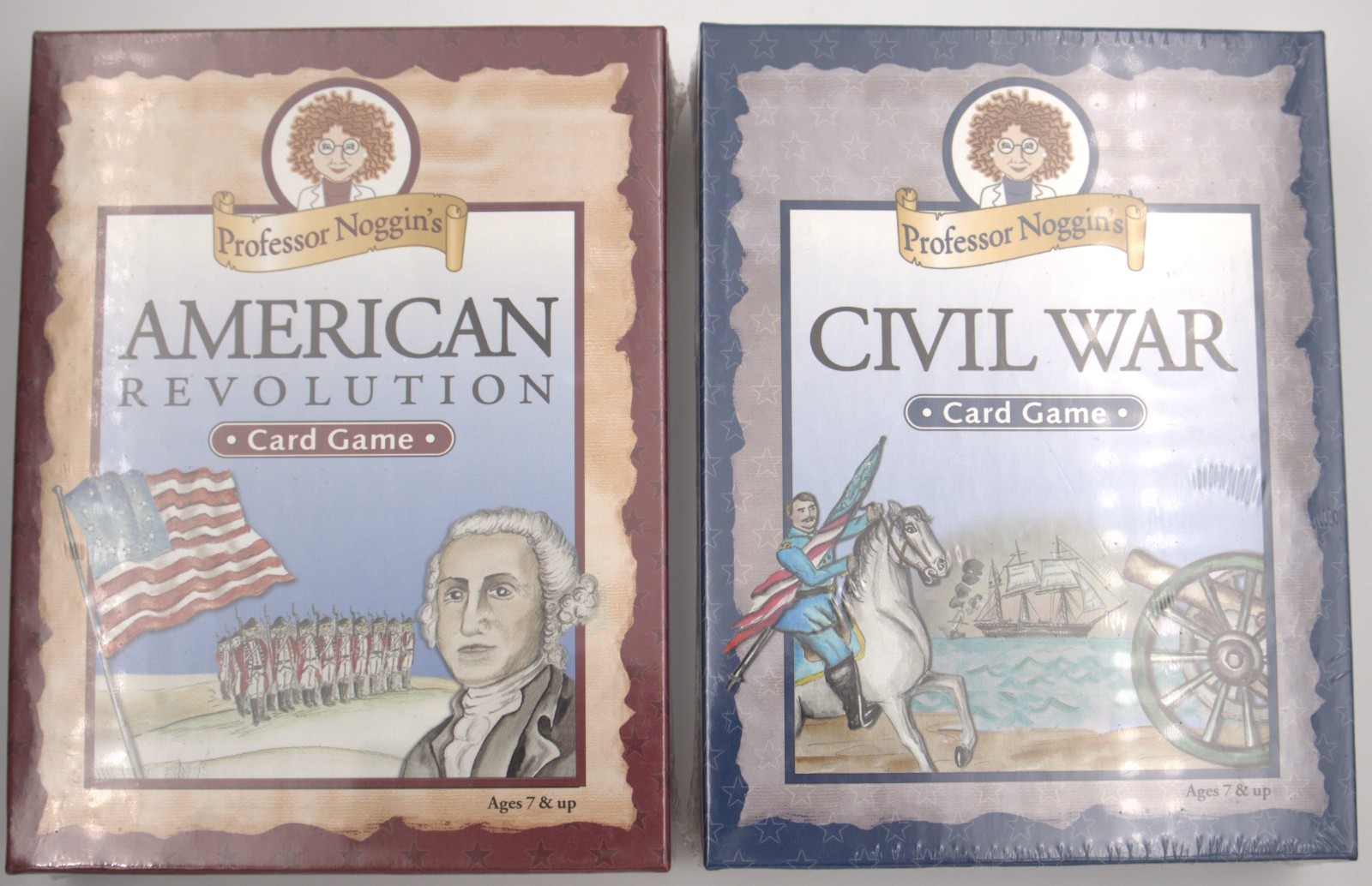 Professor Noggin’s American Revolution & Civil War Card Games Set Sealed