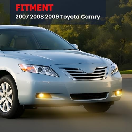 Fog Fog Lights Assembly Compatible With 2007 2008 2009 Toyota 2007-2009 CAMRY
