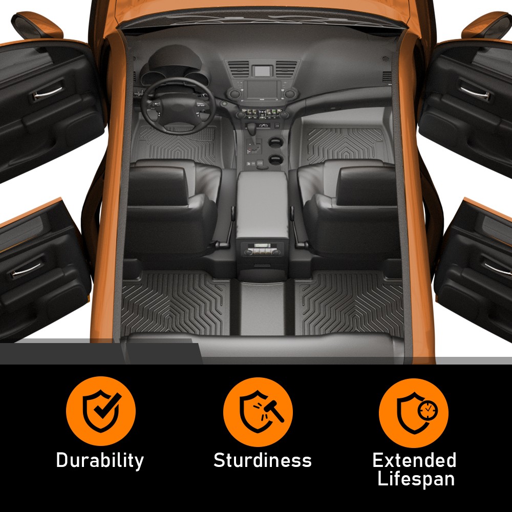 3PC Floor Mats Fits 2007-2013 Chevrolet Silverado & GMC Sierra 1500 2500 3500 US