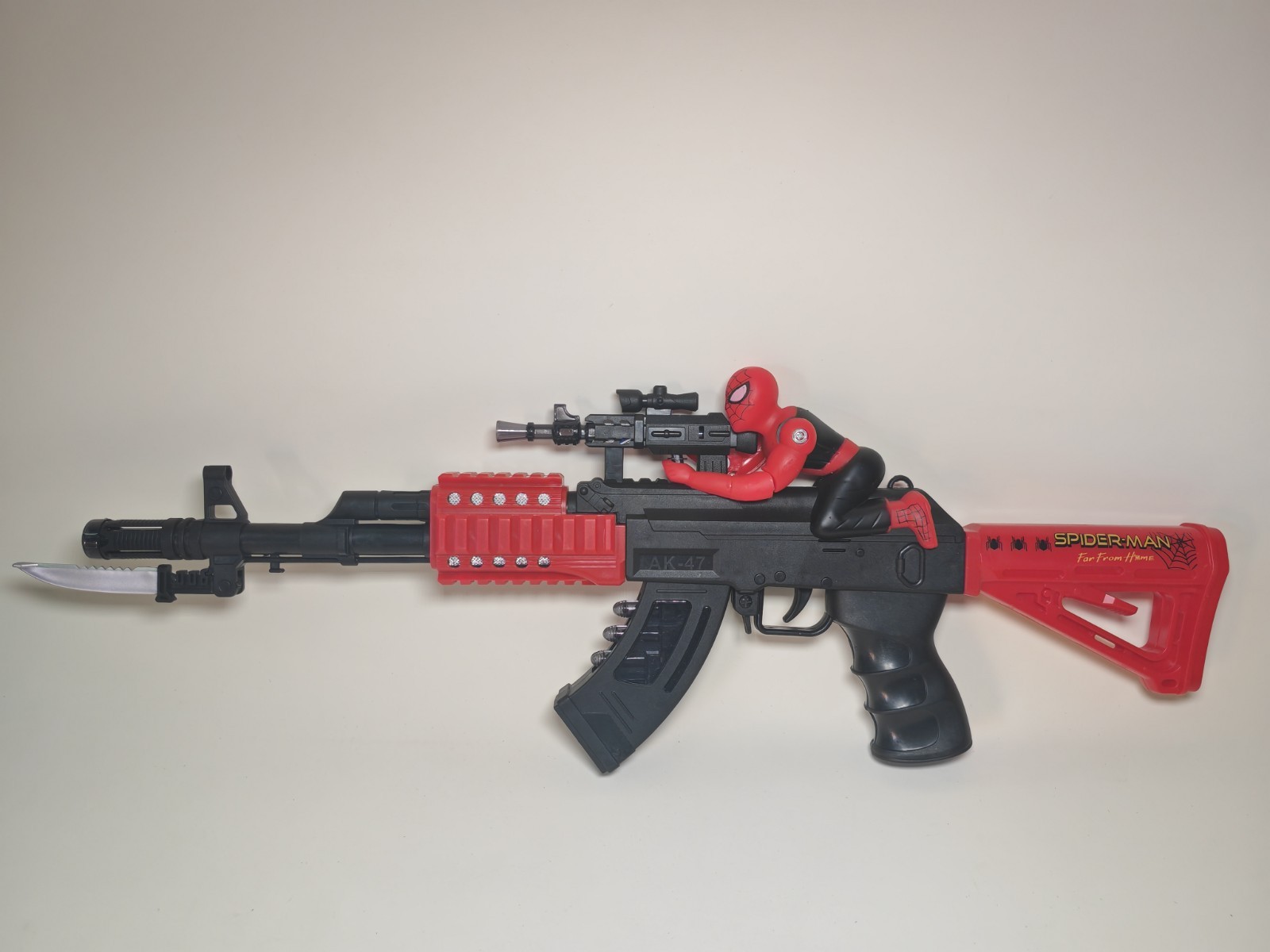 Spiderman Toy Blaster Gun 56cm – Light & Sound Effects – Kids Role Play Toy 3+