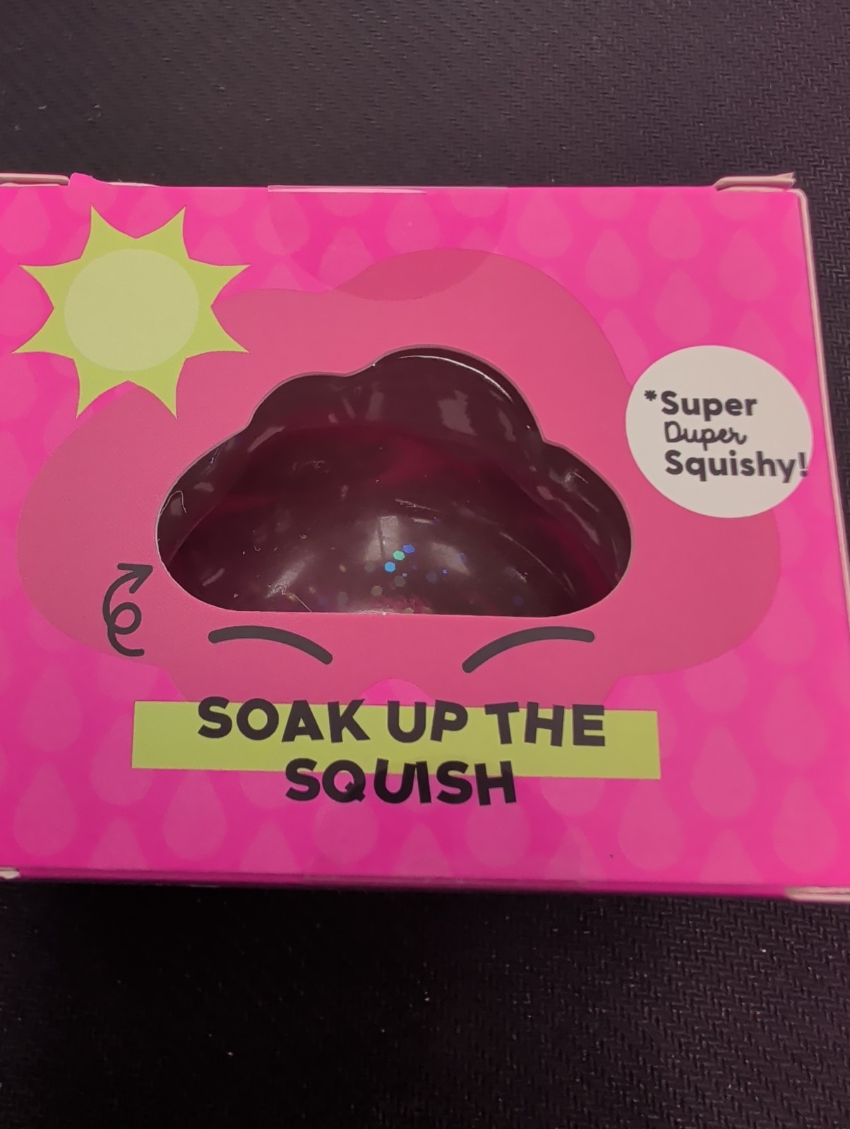 NEW J’Adore Glitter Cloud Super Duper Squishy Tactile Squeeze Toy PINK
