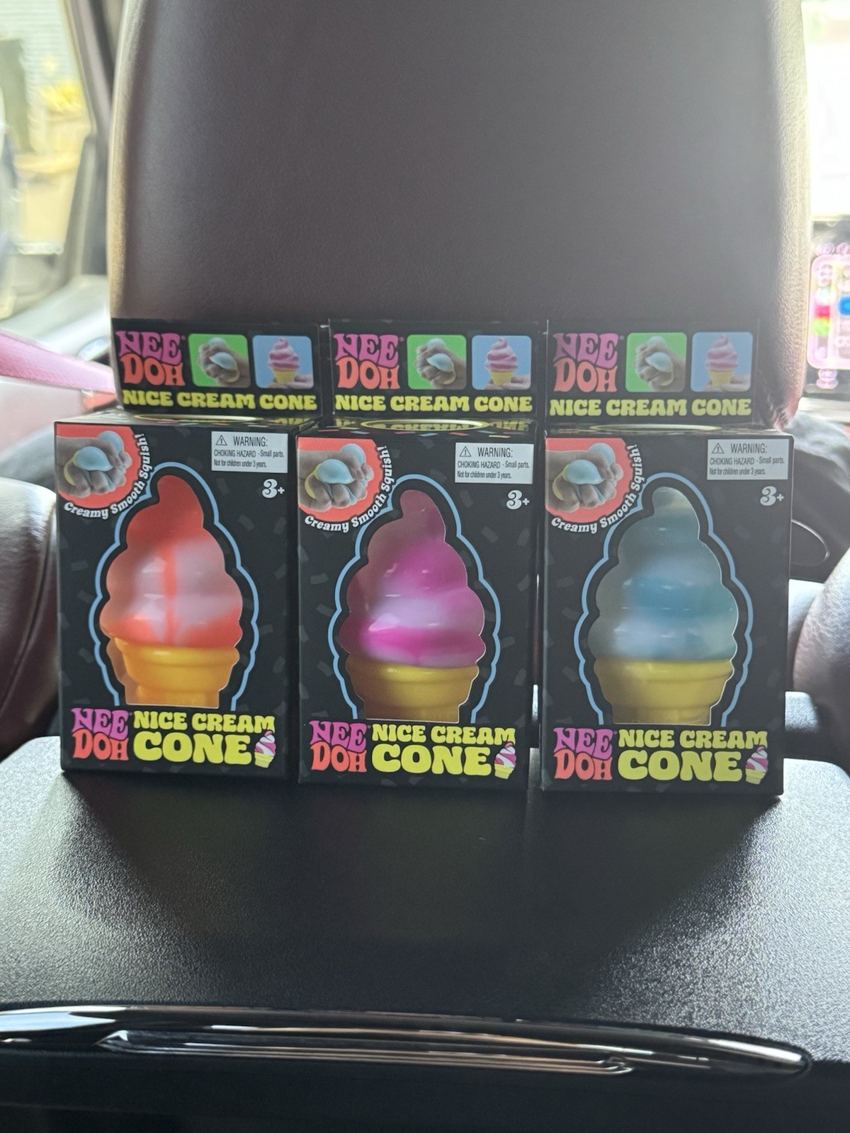 NeeDoh Nice Cream Cone Tactile Squish Squeeze Toy, Authentic Sychylling & Rare