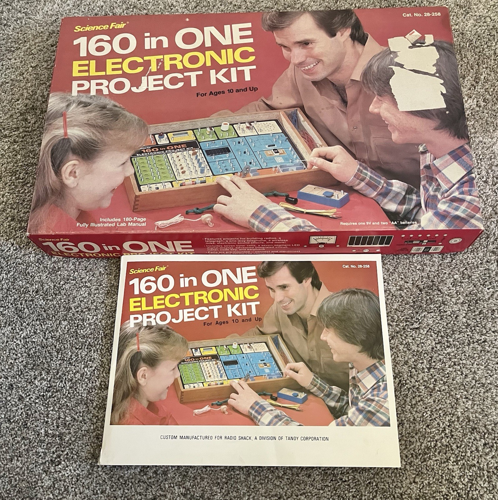 Vintage Science Fair 160 in One Electronic Project Kit-Radio Shack 1982