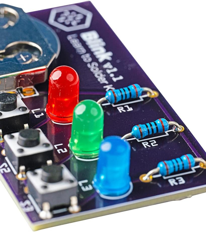 Blink LED Soldering Kit | DIY Electronics Projects for Beginners | Practice f…