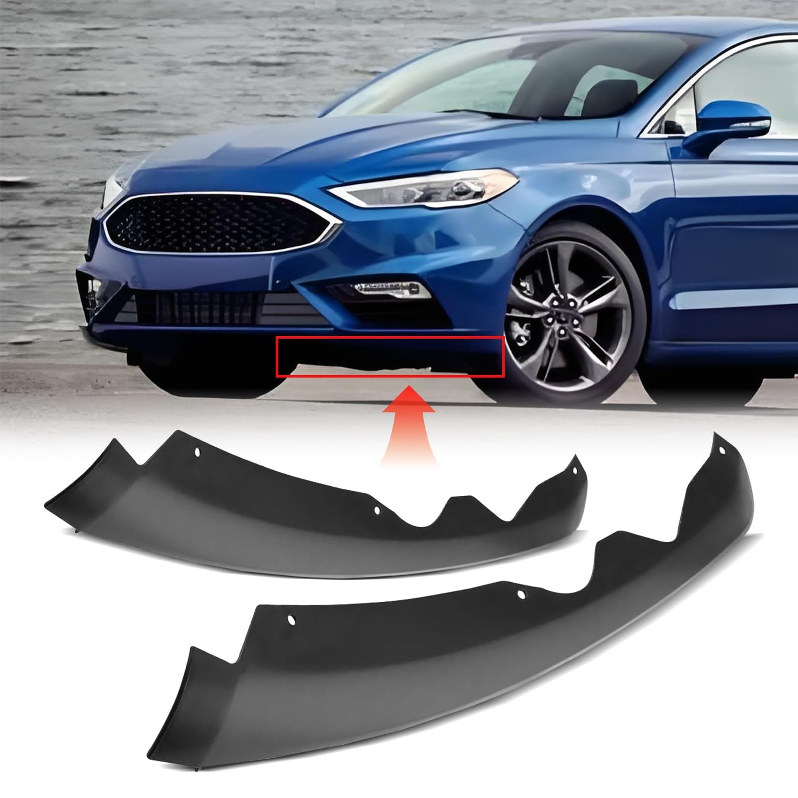 Front Bumper Grille Lower Molding Trim Fit 2013 2014 2015 2016 For Ford Fusio…
