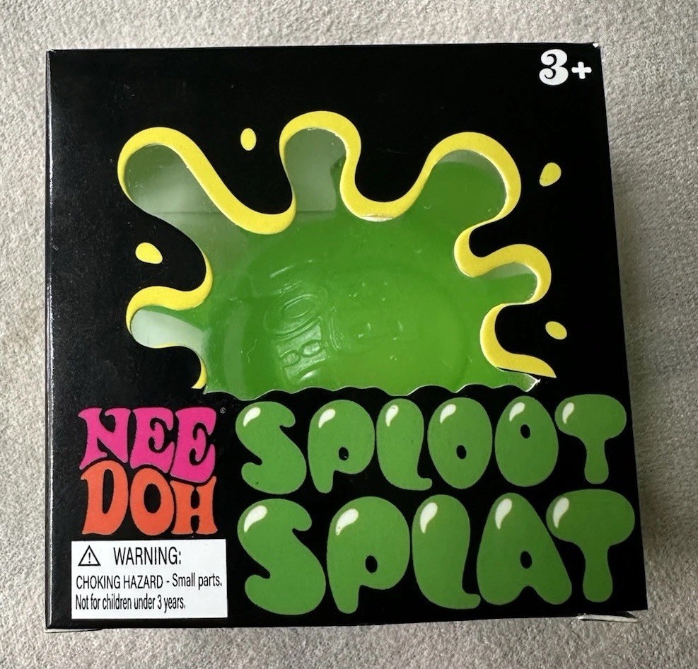Schylling Nee Doh NeeDoh Sploot Splat Green Squish & Stretch Squeeze Toy