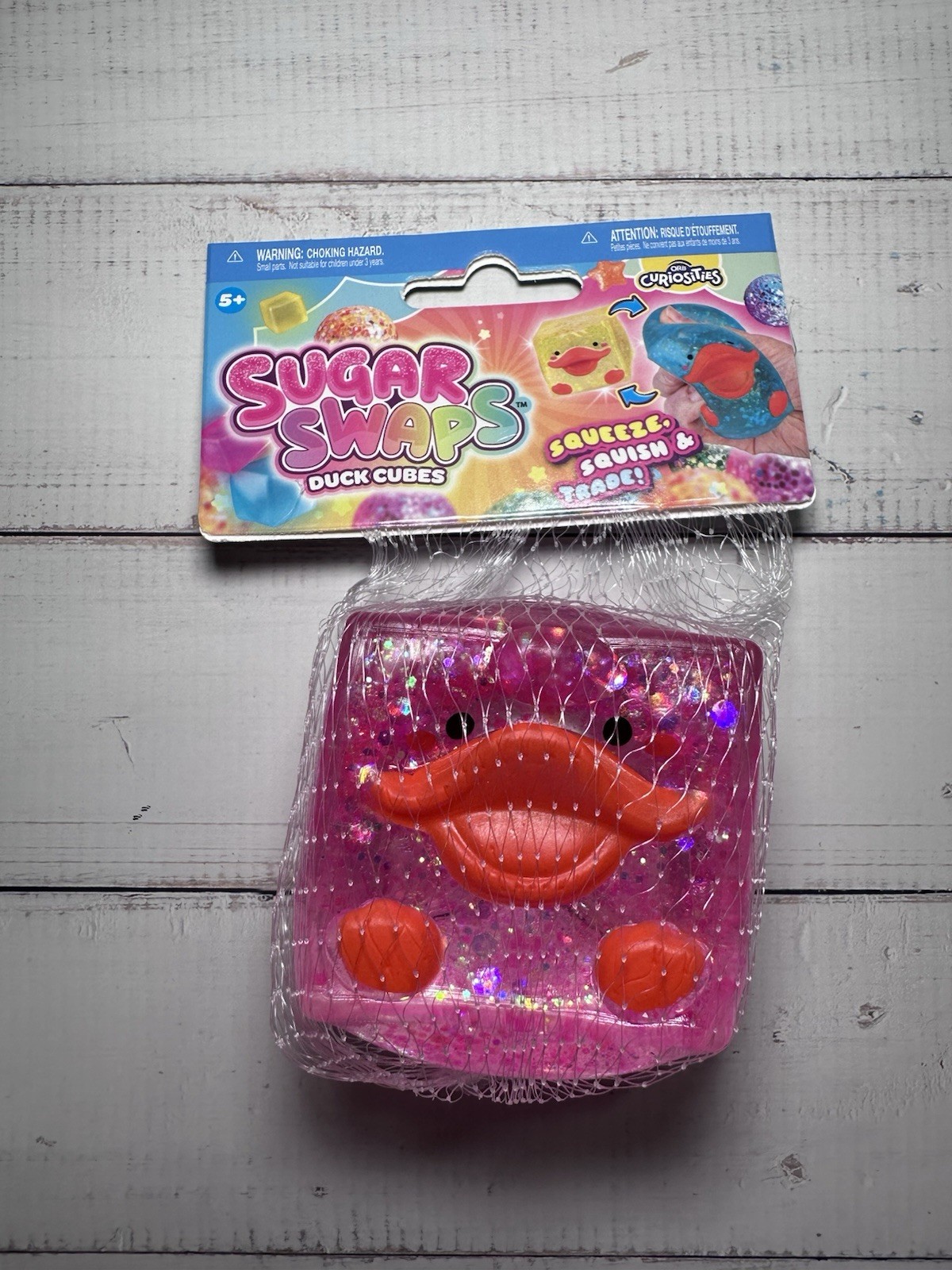 Sugar Swaps Duck Cube – Pink -Squishy Fidget Sensory Toy