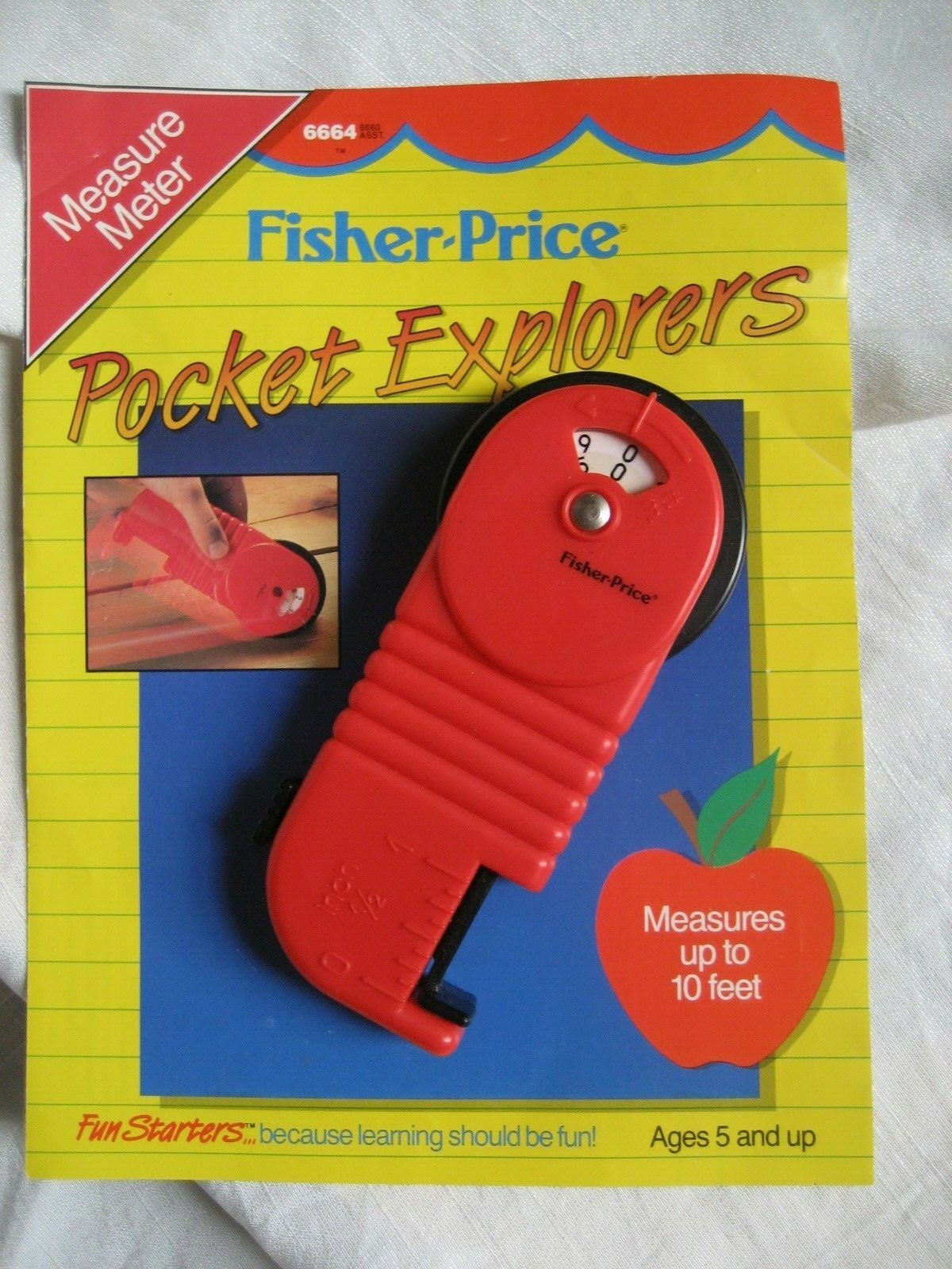 Measure Meter FISHER PRICE Pocket Explorers FEET & METER Inch Caliper