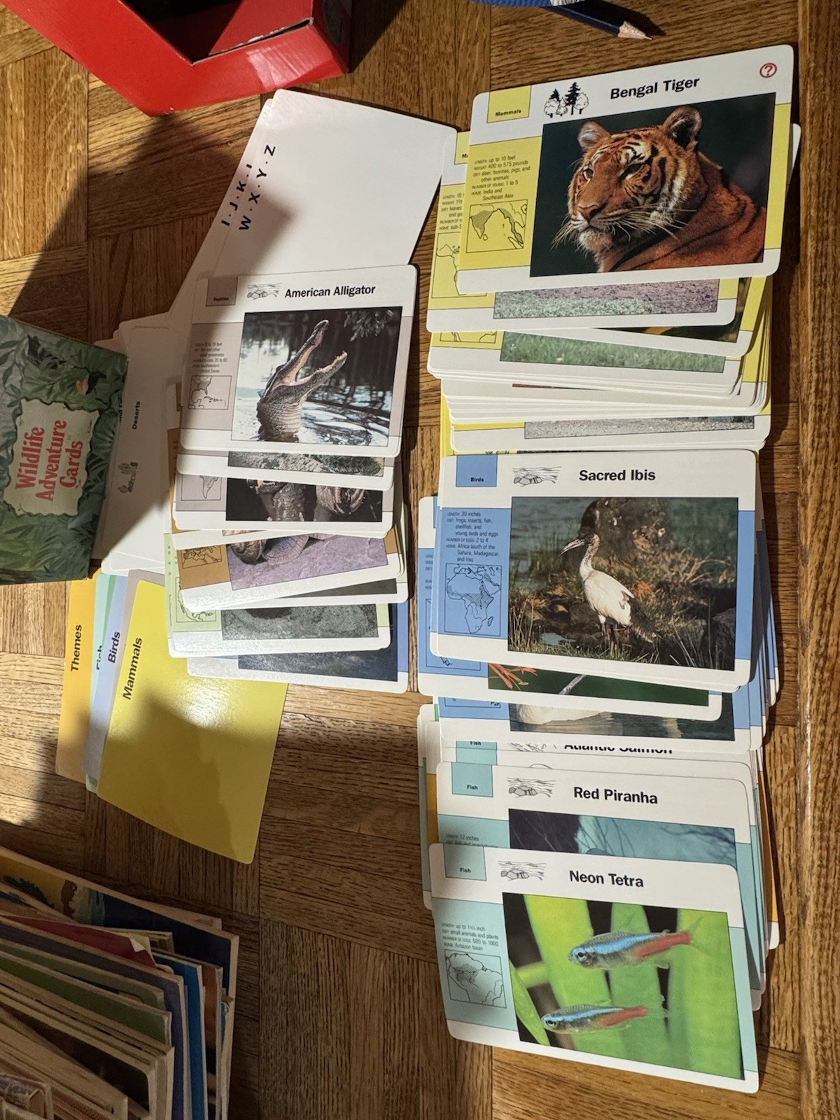 EUC! Wildlife Adventure Cards Educational Cards By Grolier 1991 Homeschooling