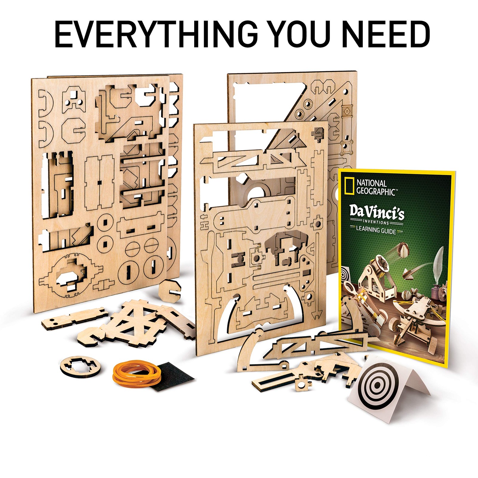NATIONAL GEOGRAPHIC Da Vinci Model Kit – Catapult Kit for Kids, 3D Puzzle Bui…