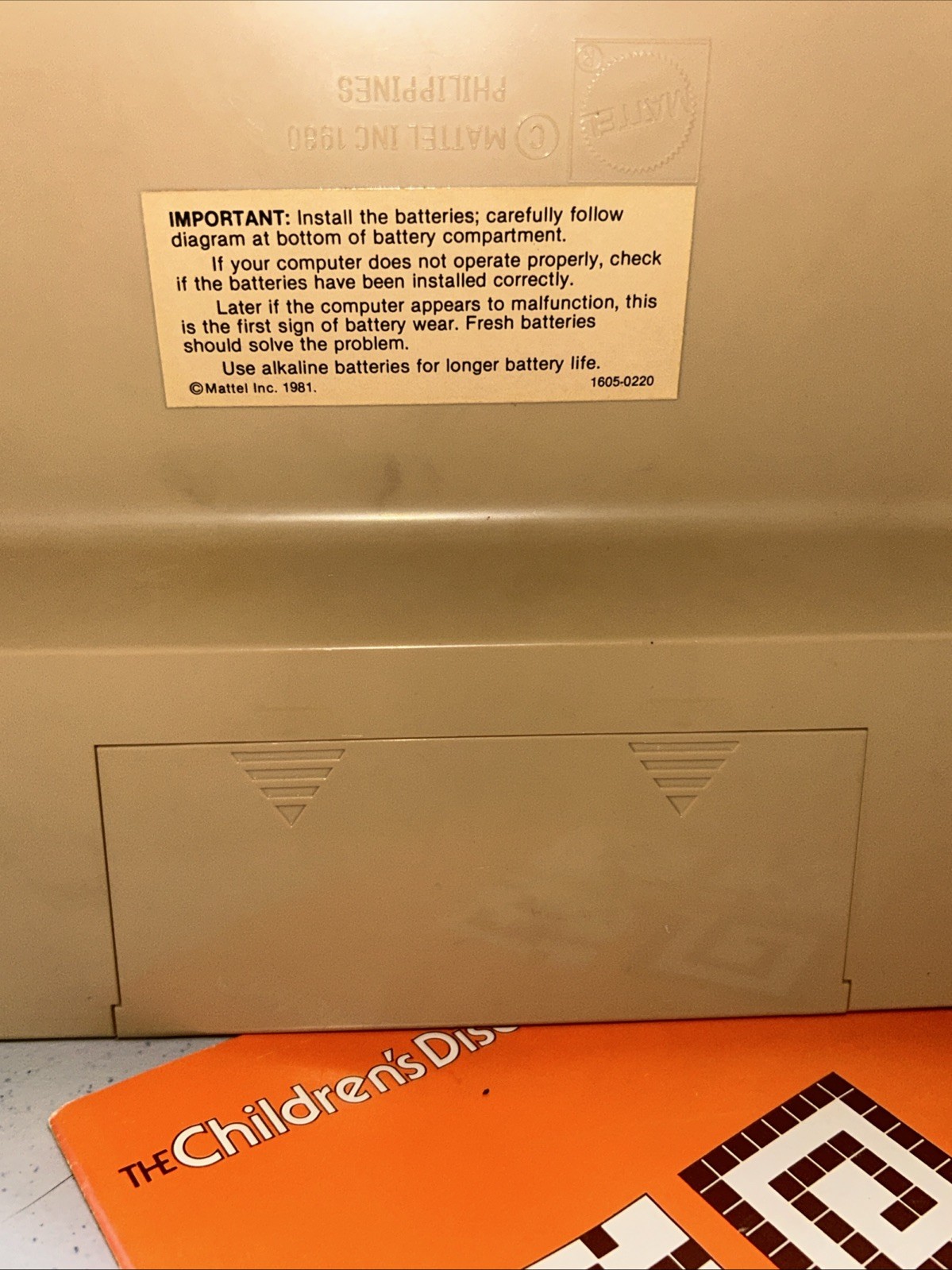 VTG The Children’s Discovery System Computer W/Arcade & Math Cartridge, Manual
